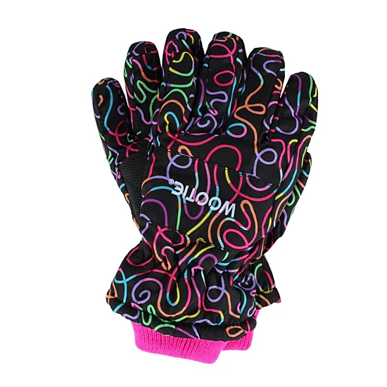 CTM Kids' Print Design Winter Ski Gloves by Wootie