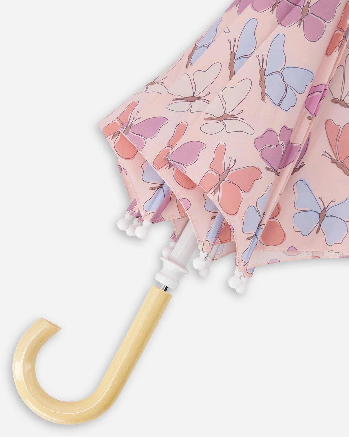 Deux par Deux Girls Umbrella Butterfly Print