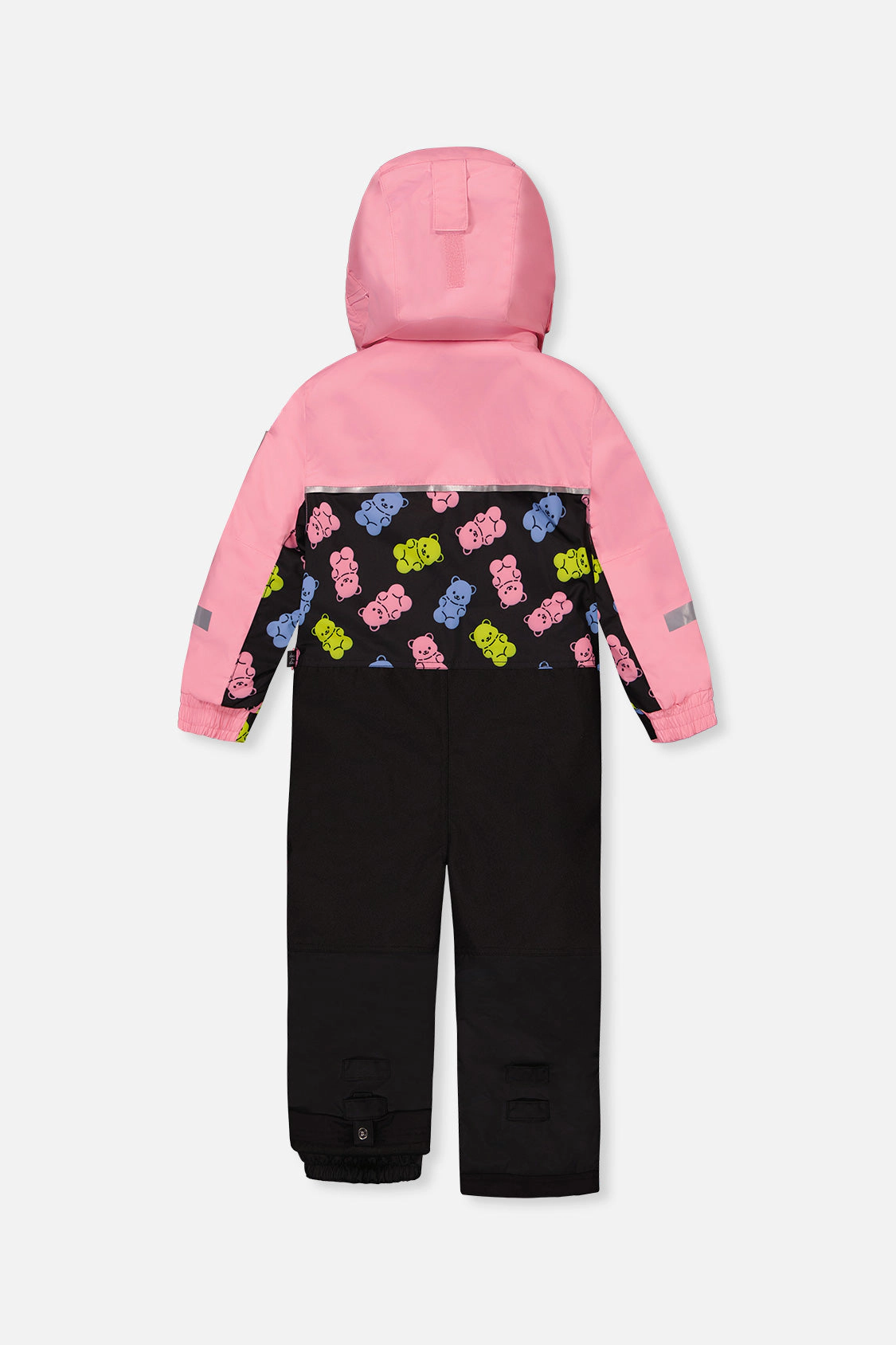 Deux par Girls Gummy Bear Print One Piece Play Snowsuit with Detachable Hood