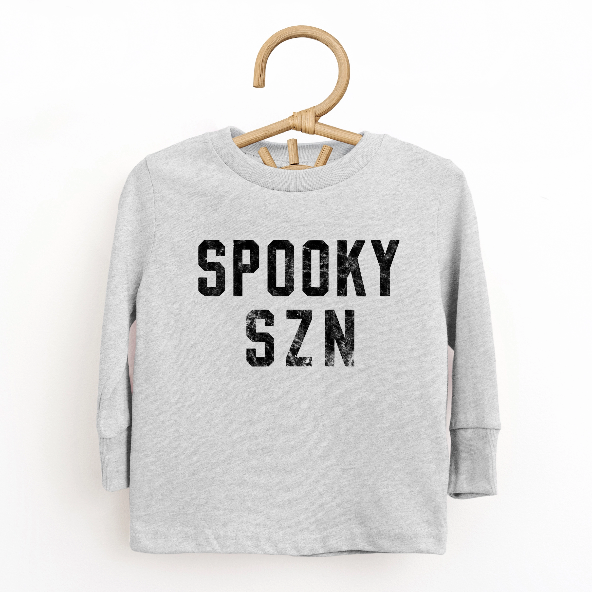 The Juniper Shop - Toddler Long Sleeve Graphic Tee Spooky SZN Varsity