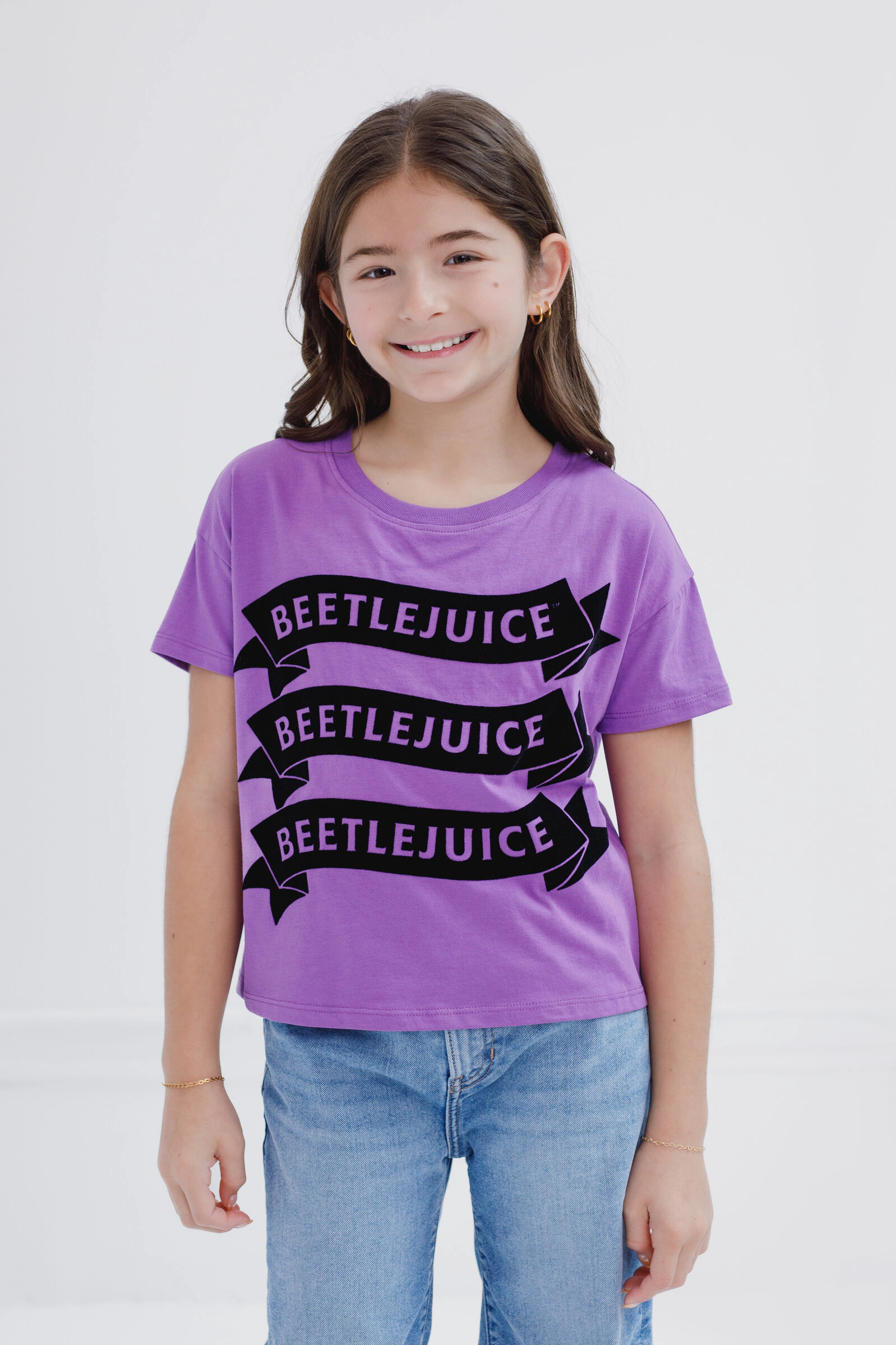 Beetlejuice Girls' Logo T-Shirt
