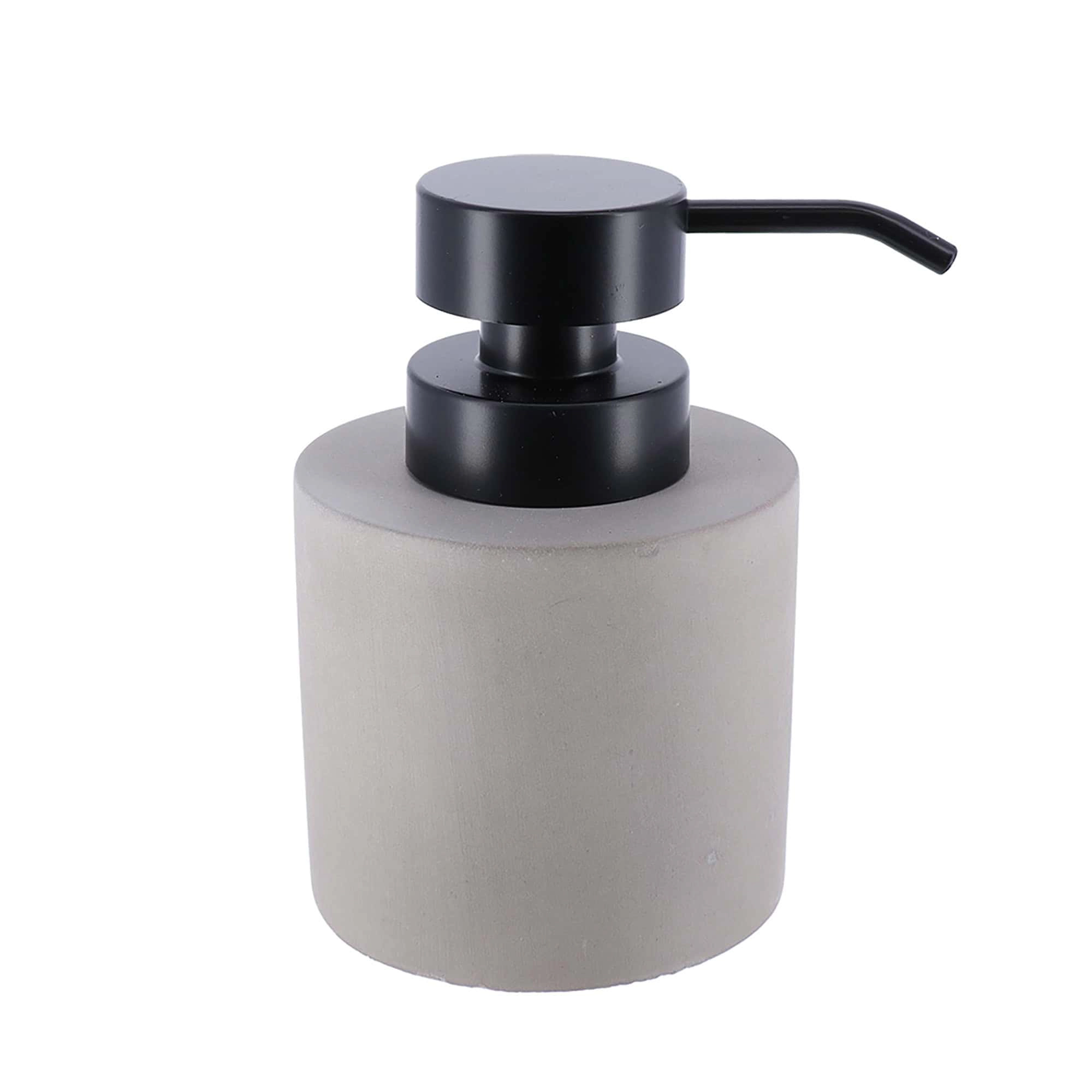 Evideco French Home Goods Cement Effect Pump Soap Dispenser - 10 oz, Matte Finish