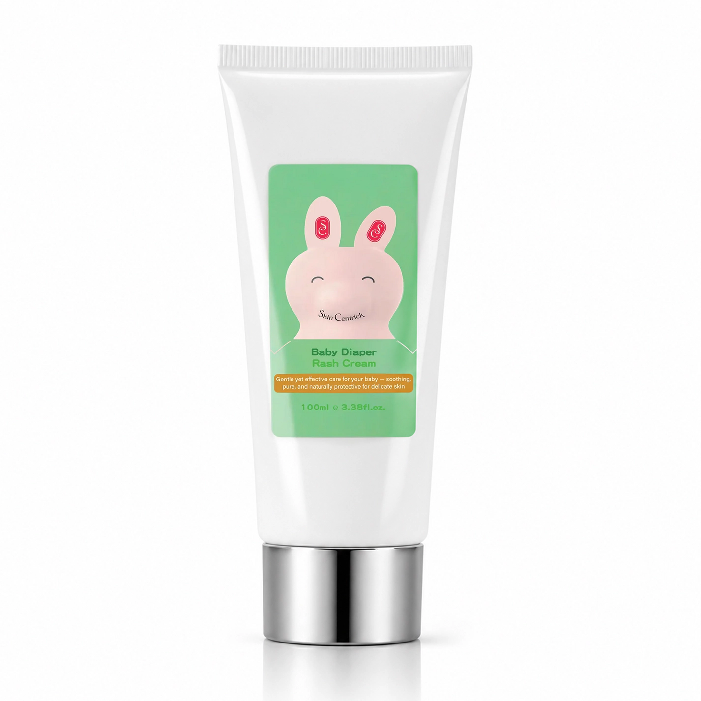 Skin Centrick Baby Diaper Rash Cream - Zinc Oxide Skin Protectant, Soothing Aloe & Coconut Oil, 100 ml