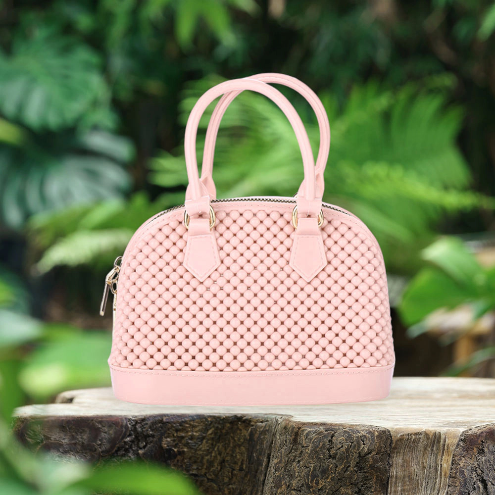 Fashnzfab Solid Jelly Rubber Tote / Crossbody Bag
