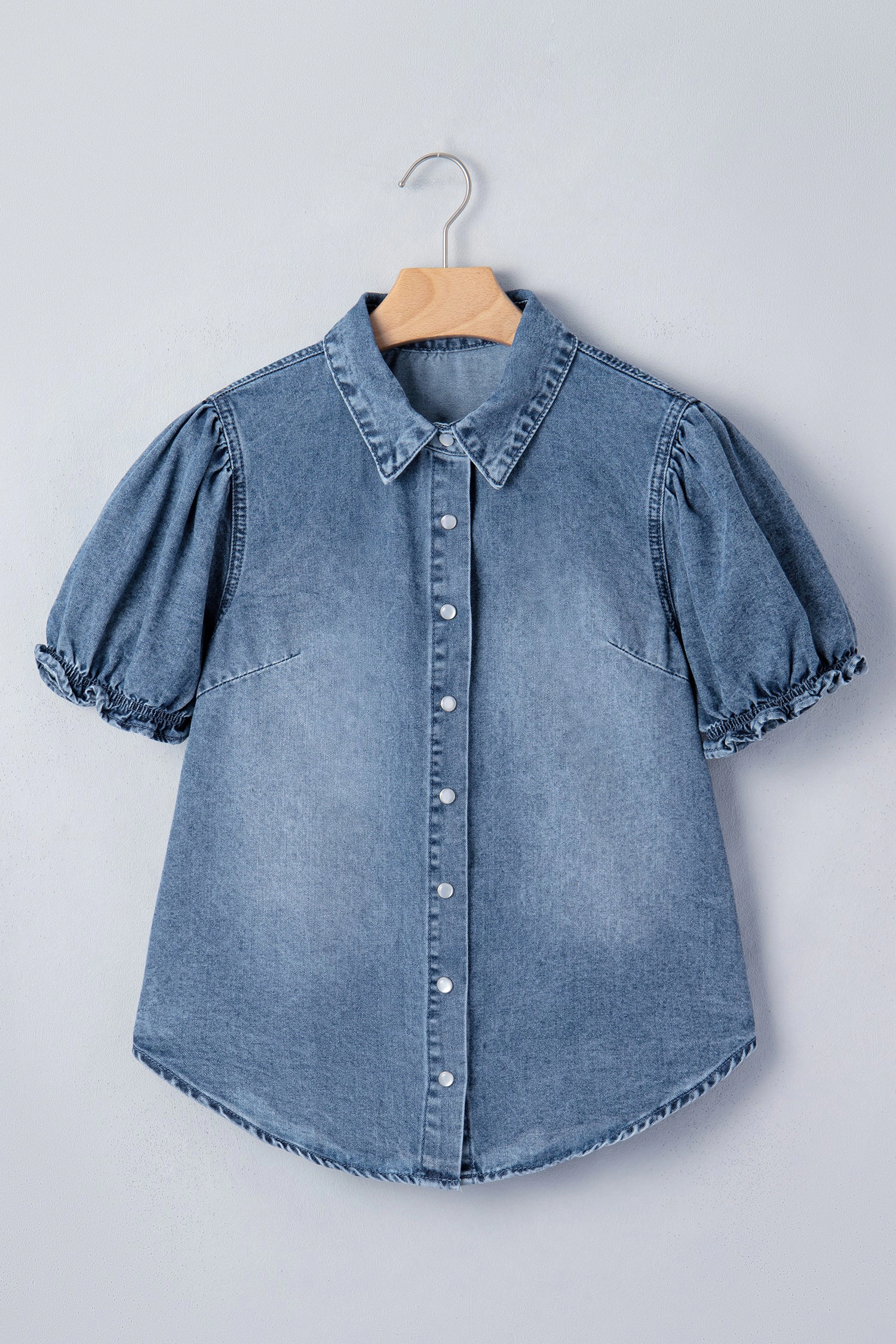 Threaded Pear Womens Ariana Short Sleeve Snap Shirt