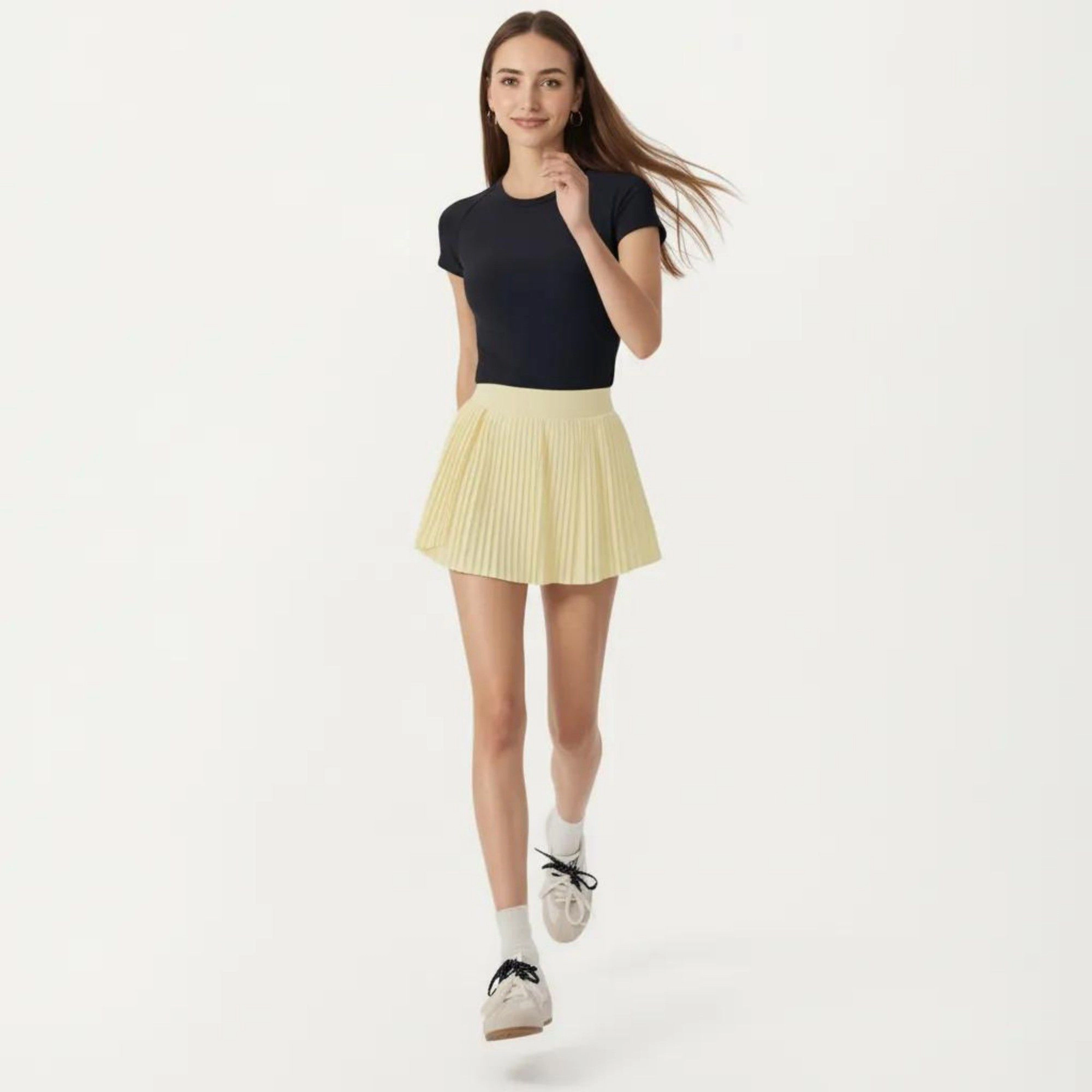 Anna-Kaci Women's Short Sleeve Cropped Active Top with Open Back Tie Detail and Stretch Fit