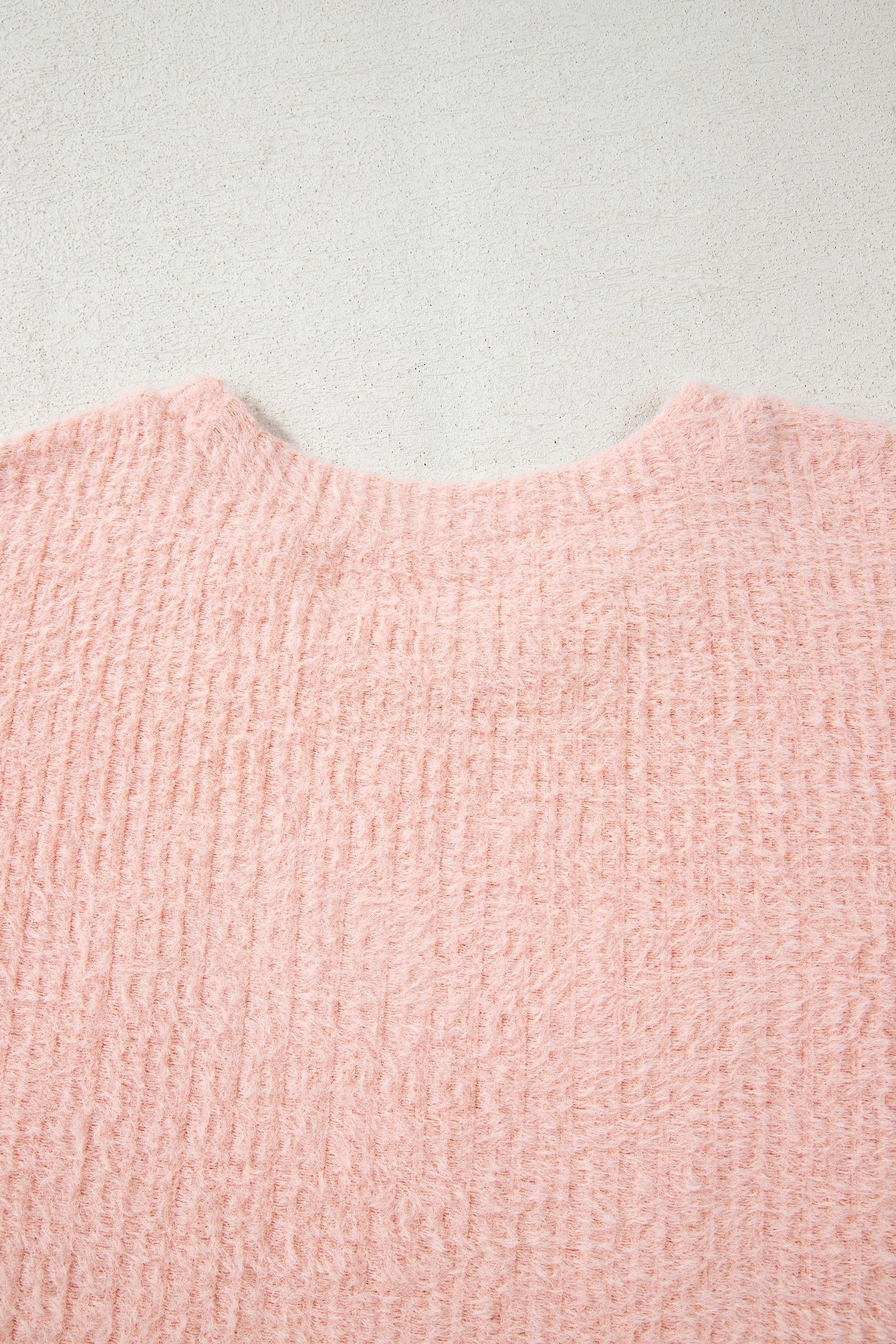 Threaded Pear Women's Ivy Fuzzy Ribbed Texture Long Sleeve Top