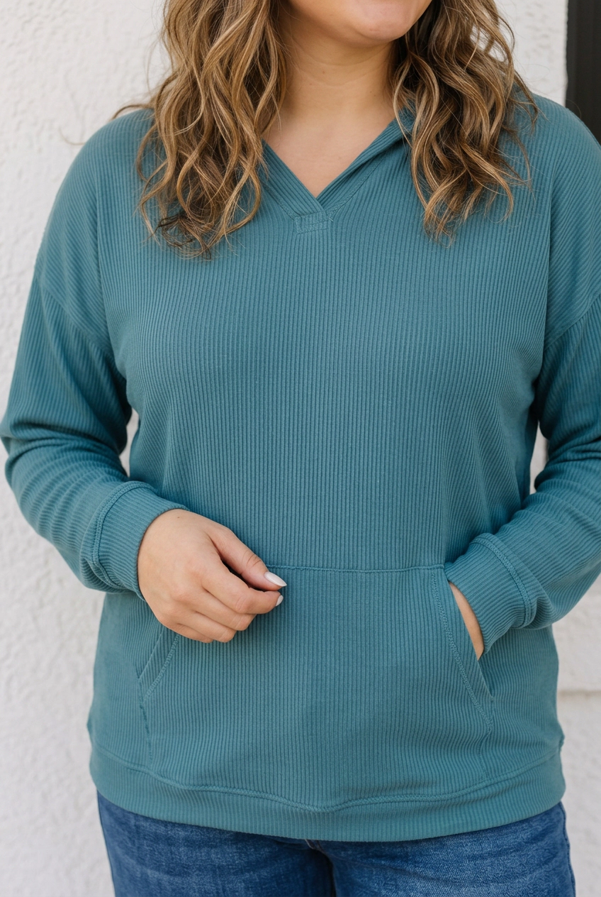 Threaded Pear Miriam Long Sleeve Blouse PLUS Top