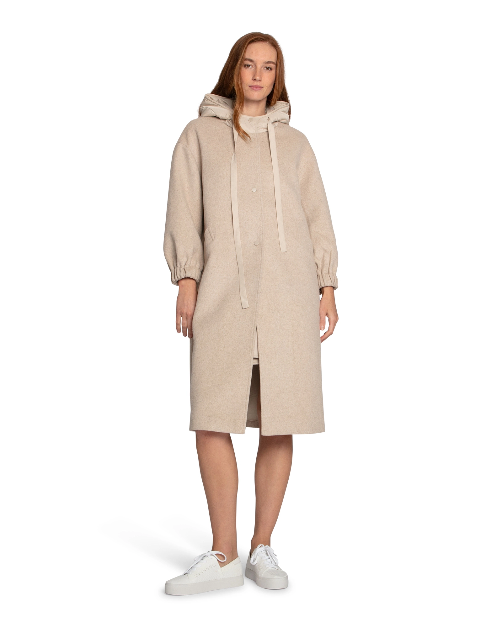 Belle & Bloom Womens Fantasy Land Wool Blend Hooded Coat