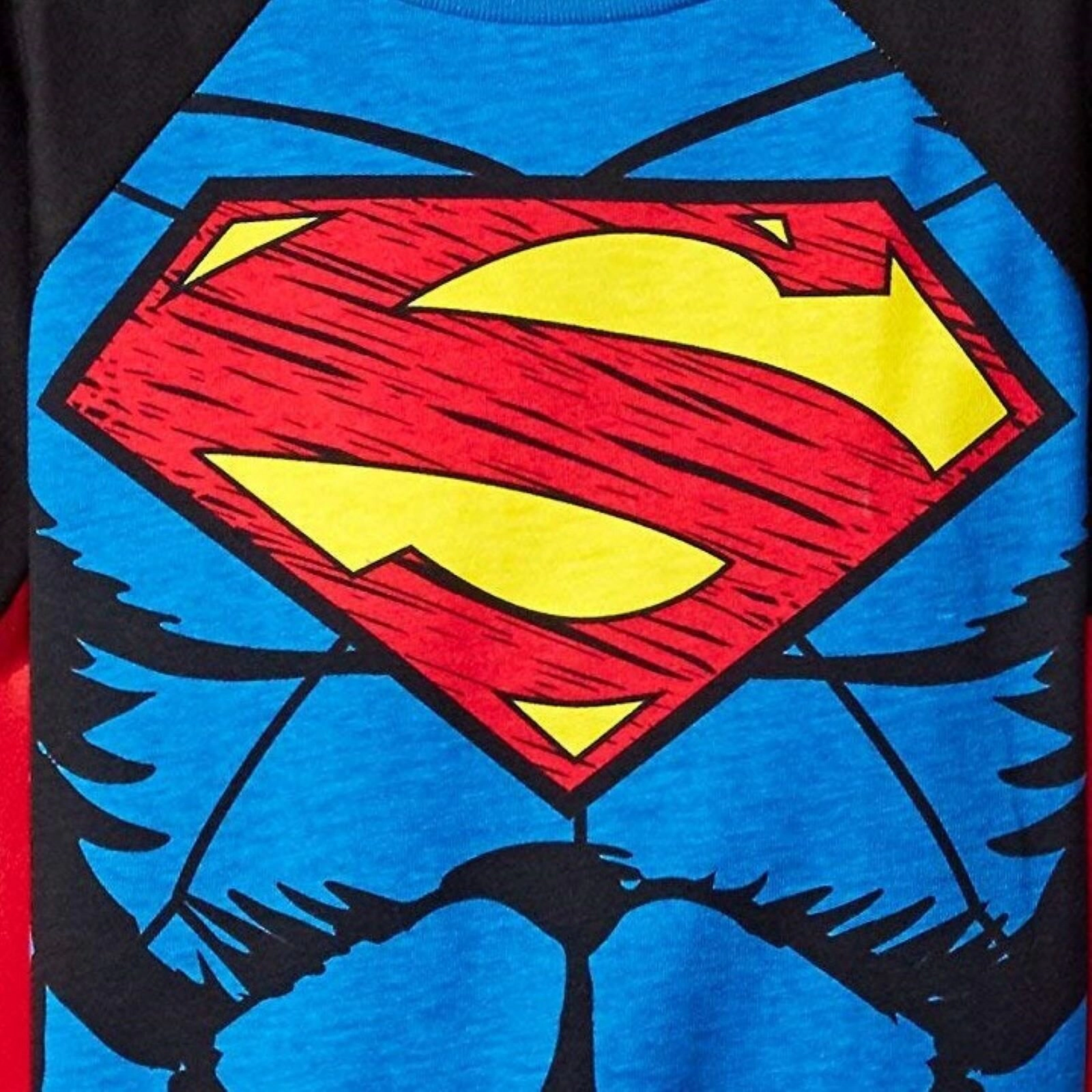 WARNER BROS Justice League Boys' Cosplay Tee with Detachable Cape