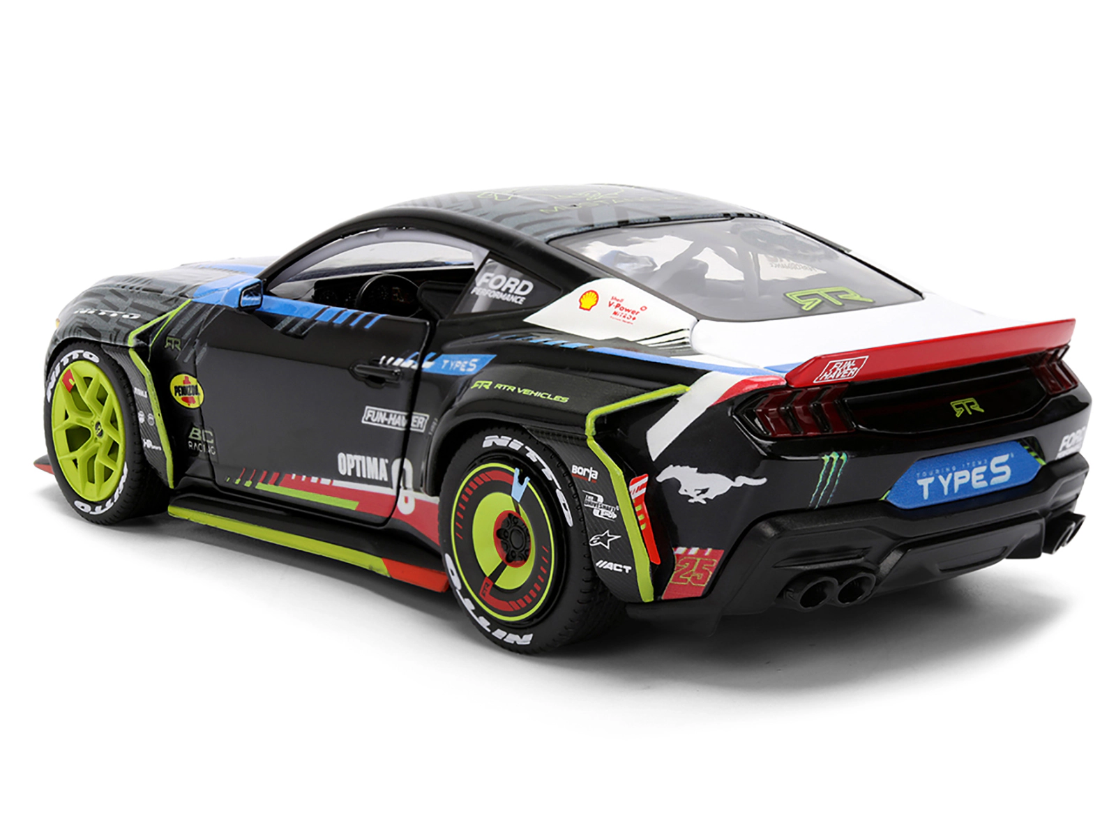 Jada Ford Mustang RTR #25 Vaughn Gittin Jr. "Formula Drift PRO Championship" (2025) with Lights "RTR Vehicles"