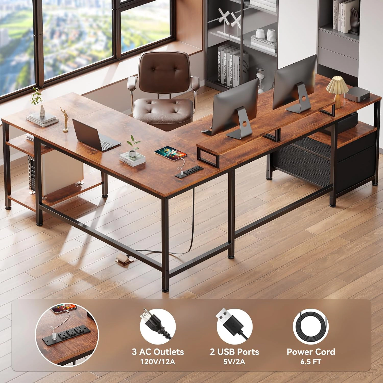 WZK L-Shaped Living Room Desk