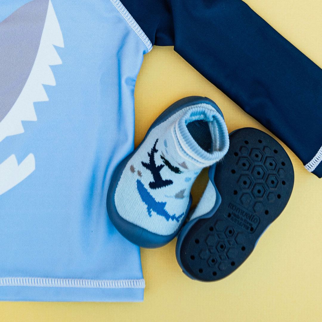 Komuello Baby Boy First Walk Sock Shoes Shark Tank
