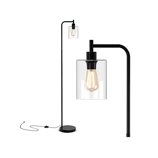 SlickBlue Tall Standing Lamp with Foot Switch for Living Room, Bedroom and Office