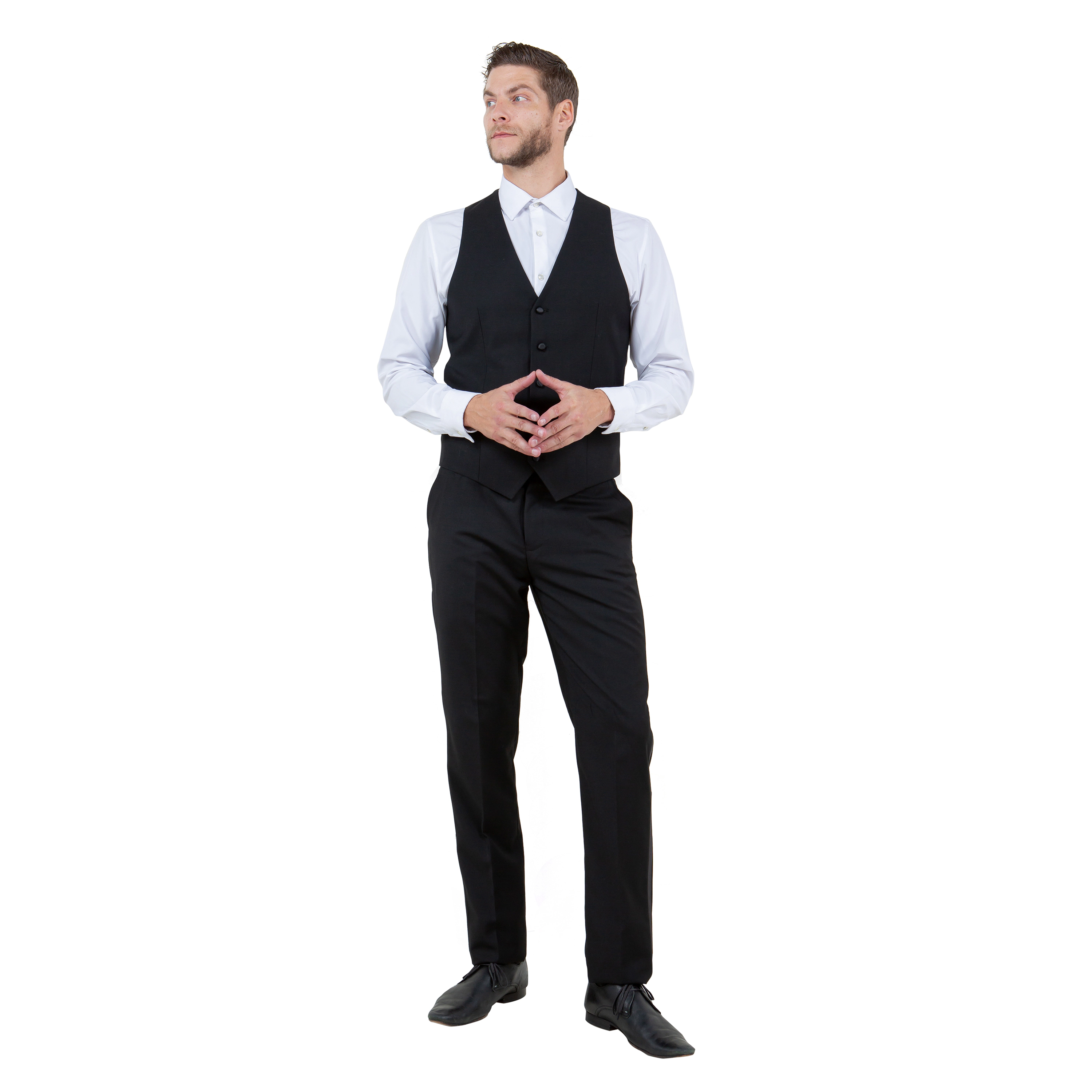 Bryan Michaels Mens 3pc Tuxedo Set w/ Satin Notch Lapel