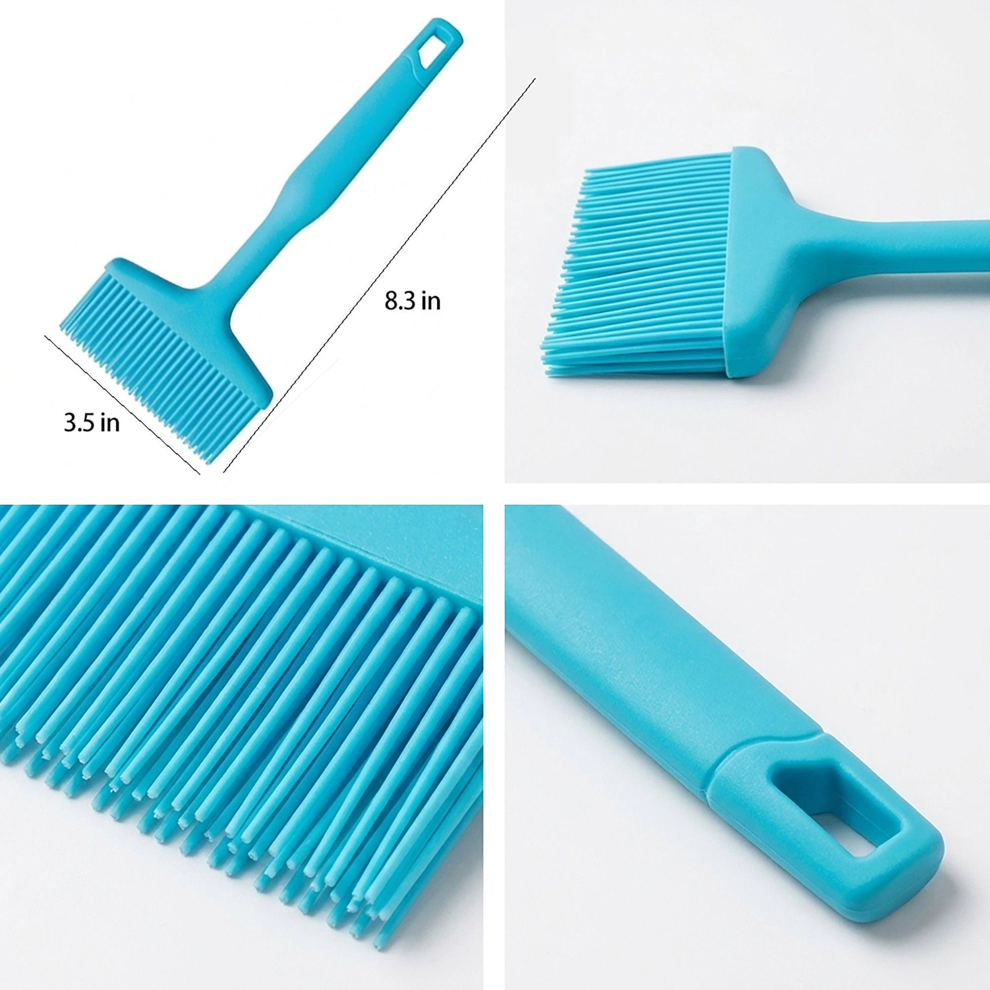 Alilang Women 3-Piece Silicone Scraper Set with Handles, Durable and Flexible Kitchen Tools for Cooking Baking