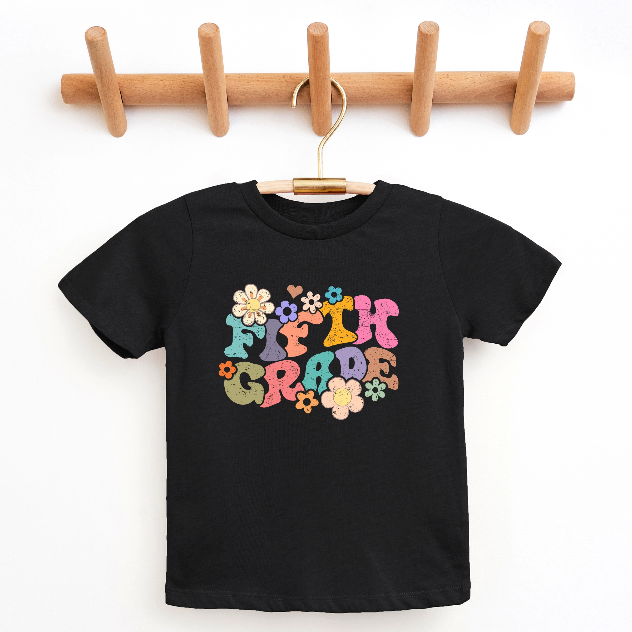 The Juniper Shop - Youth Short Sleeve Graphic T-Shirt Fifth Grade Flowers