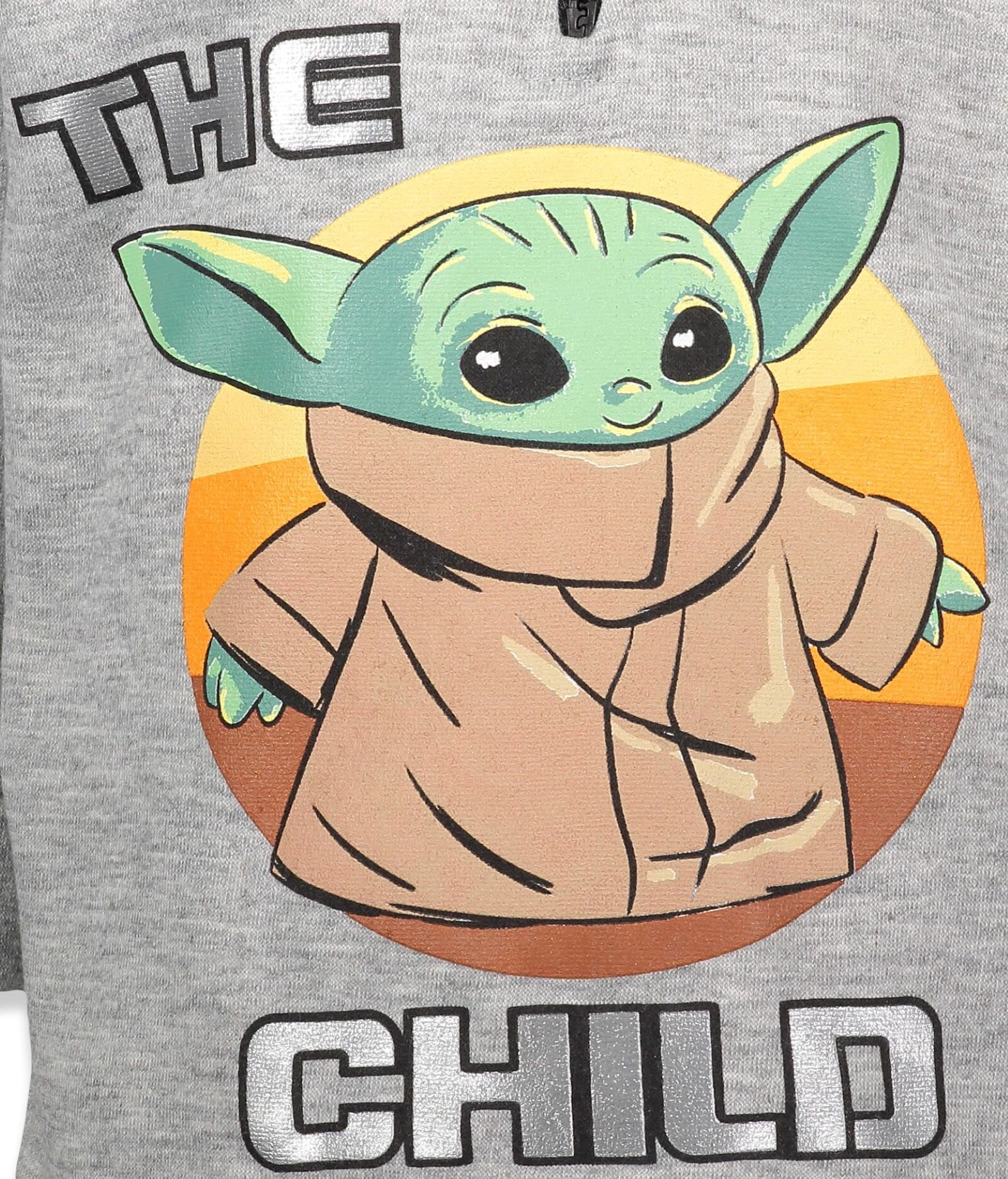 Star Wars The Mandalorian Grogu Fleece Quarter-Zip Hoodie