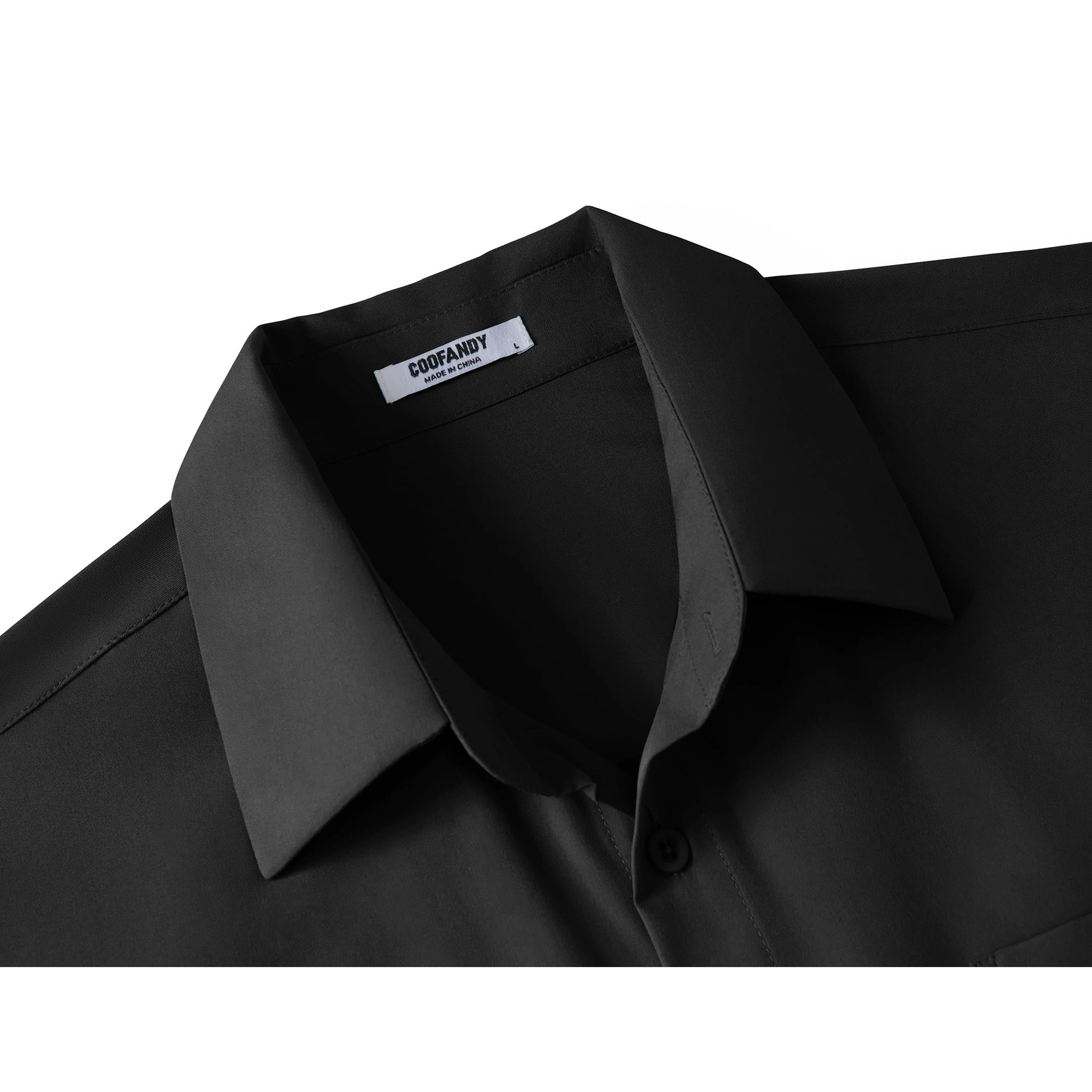 COOFANDY Men's Regular Fit Short Sleeve Button Front Shirt