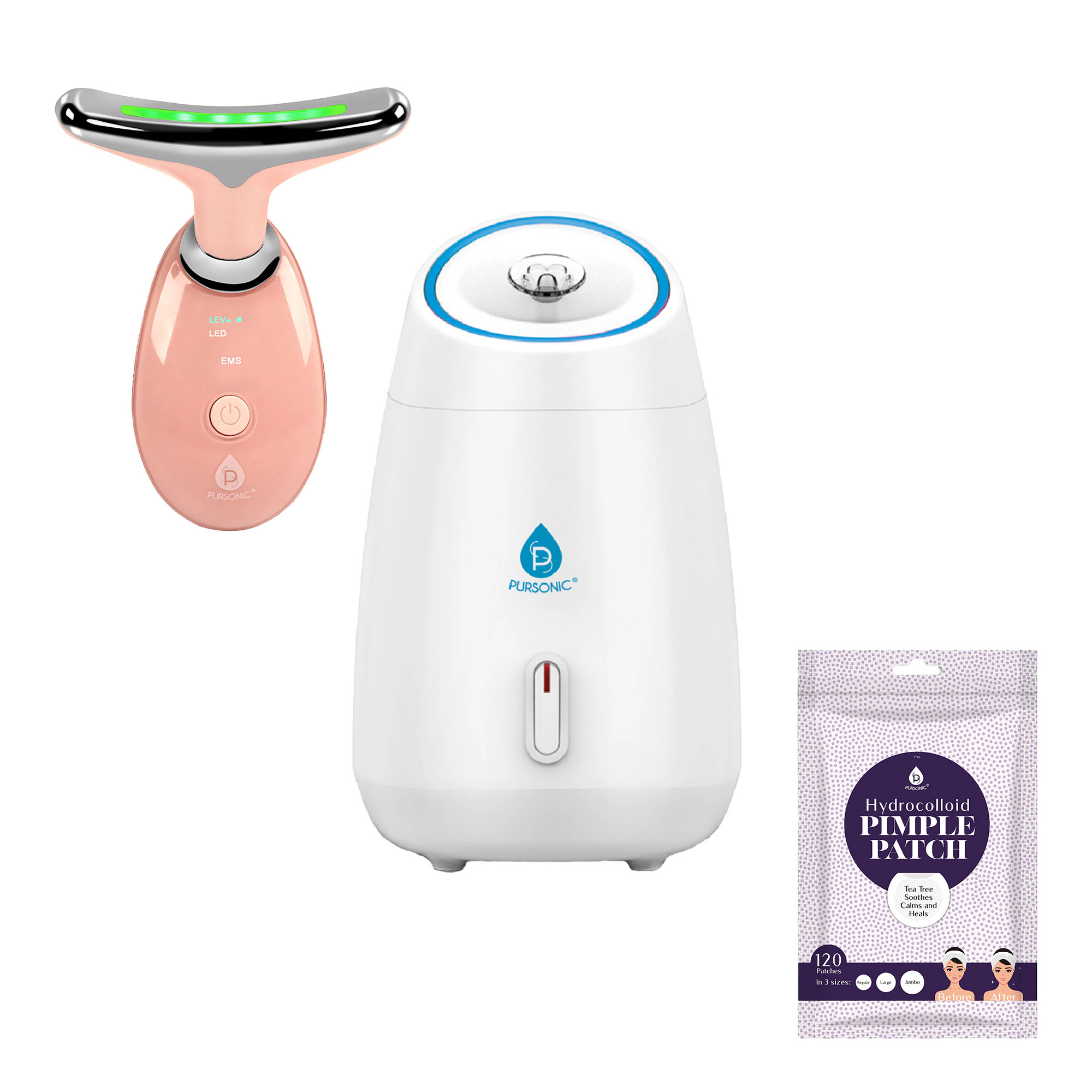 Pursonic Unisex Advanced Skincare & Facial Care Bundle At-Home Facial Spa Kit