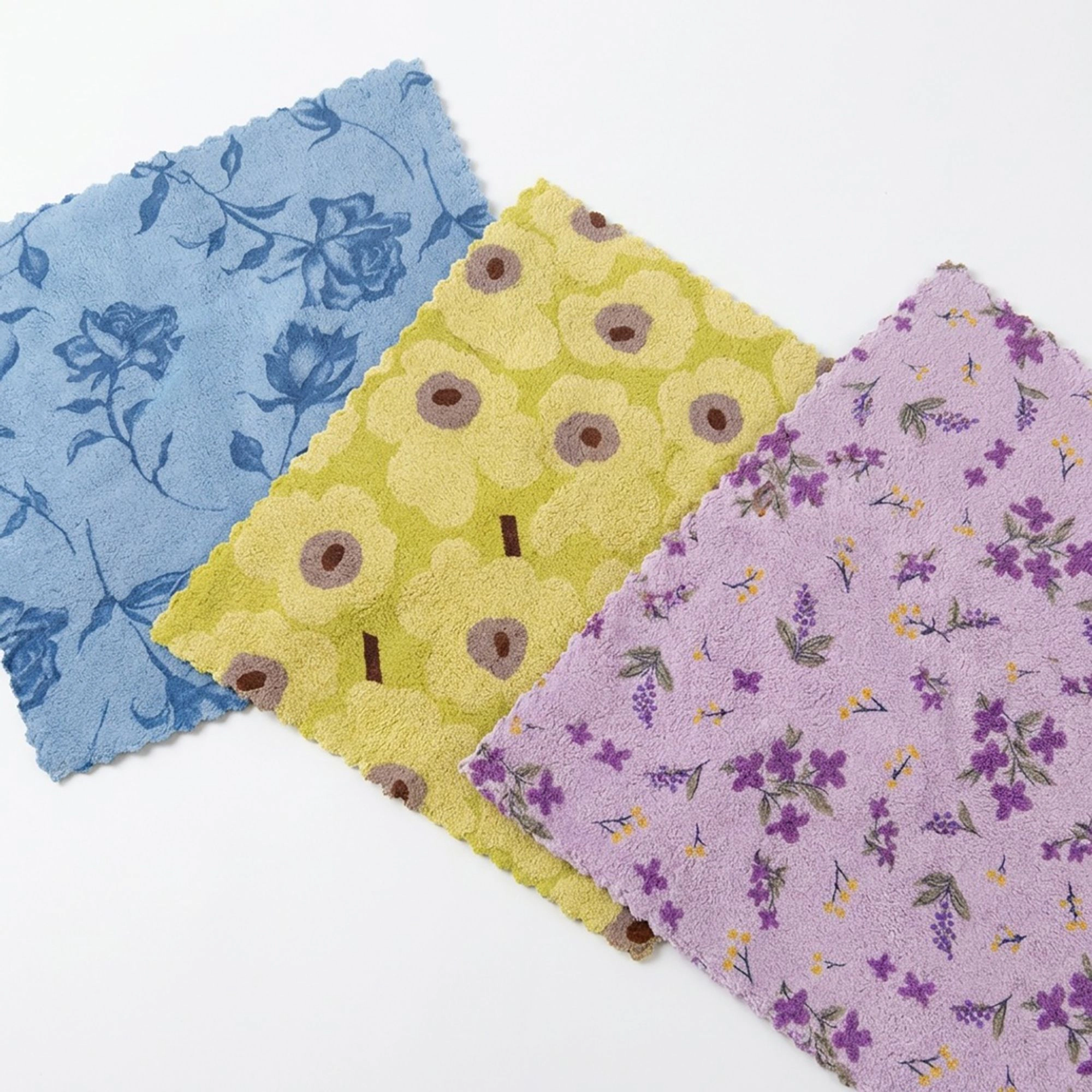 Alilang Women 3 Pack Microfiber Kitchen Cleaning Cloths Soft Absorbent Reusable Dish for