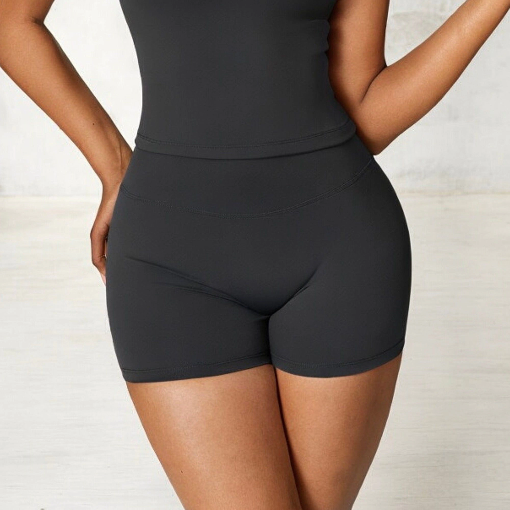 Anna-Kaci Women's High Waist Athletic Shorts Compression Fit with Seamless Design for Workout Wear