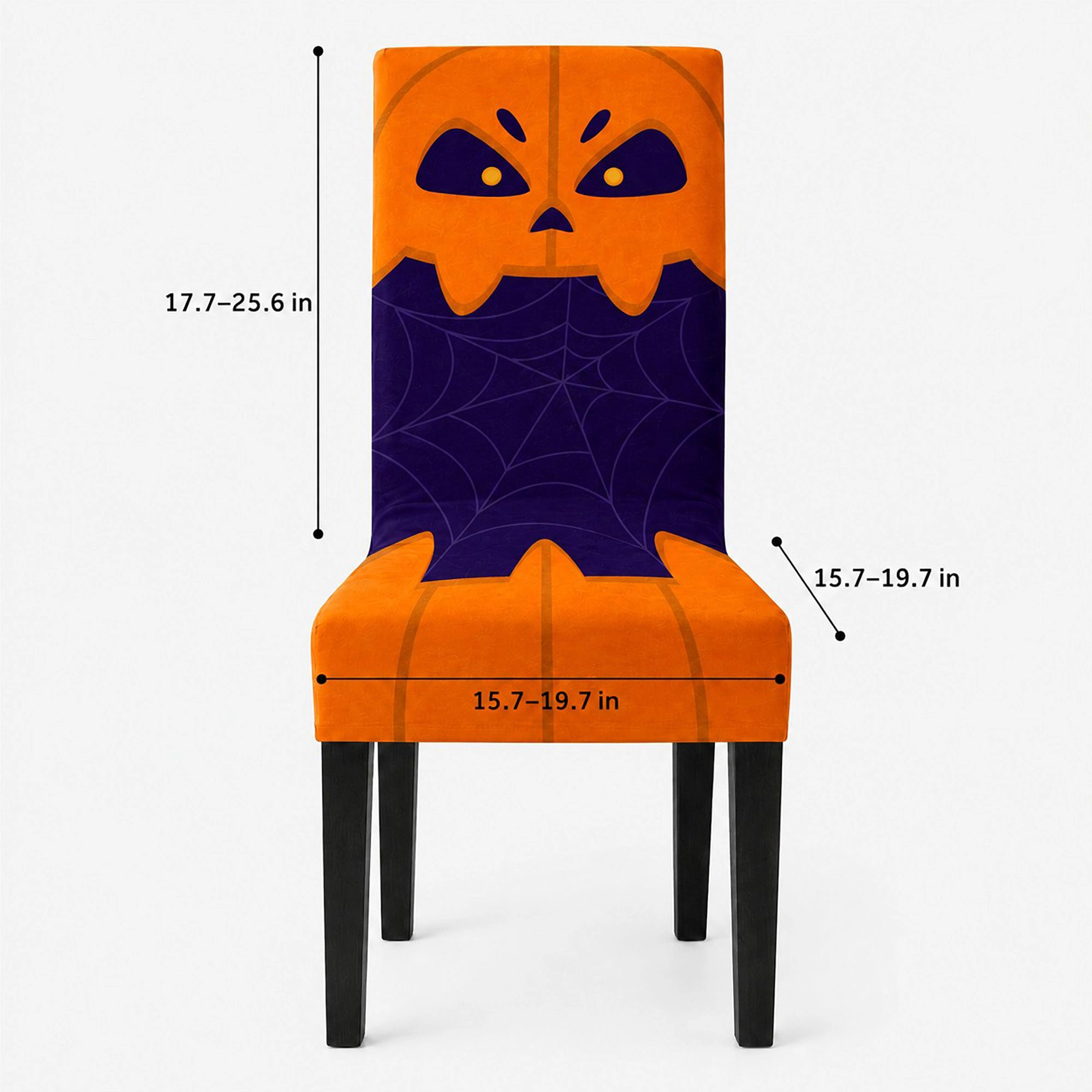 Alilang Halloween Stretch Pumpkin Mummy Print Dining Chair Cover
