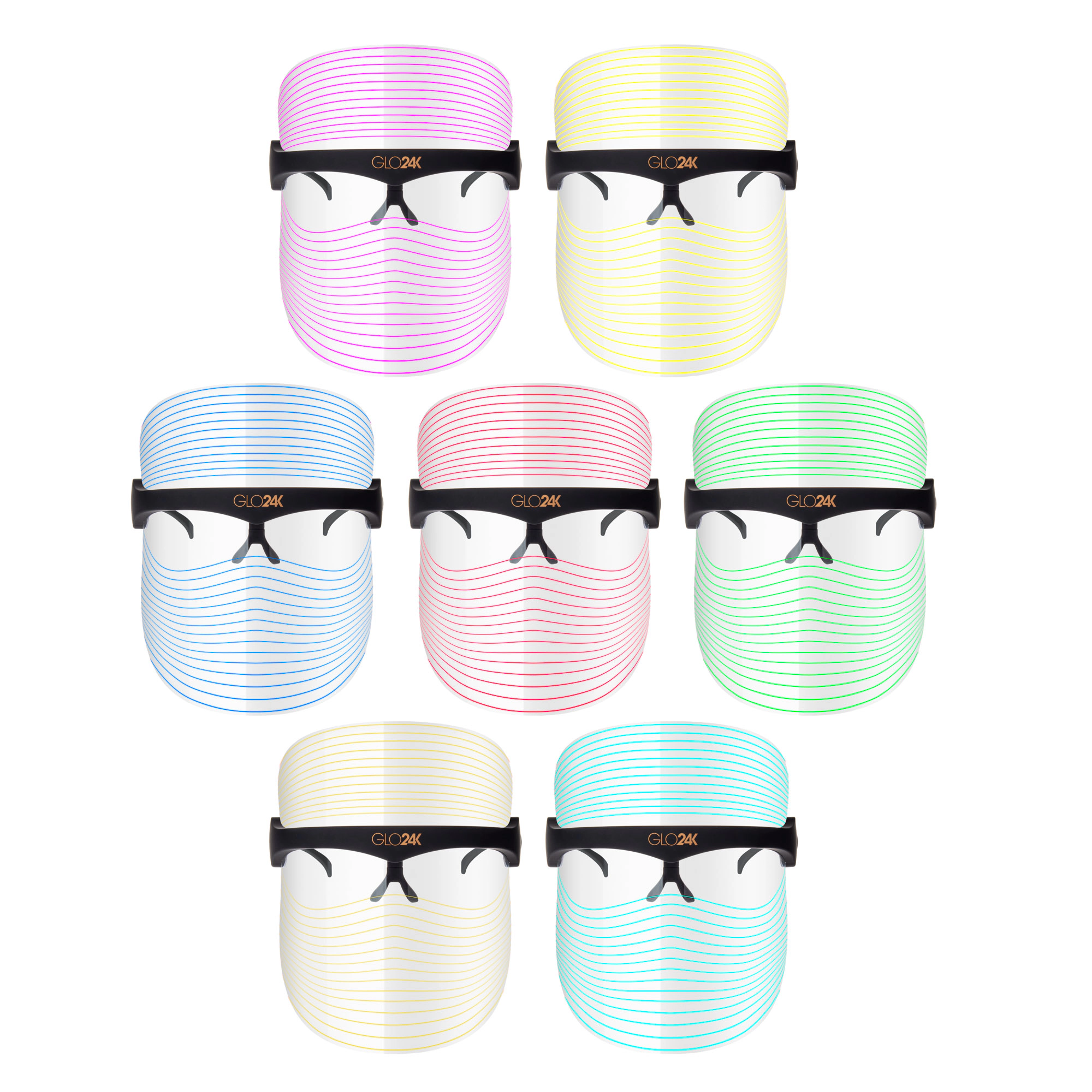 GLO24K 7 Color LED Beauty Mask