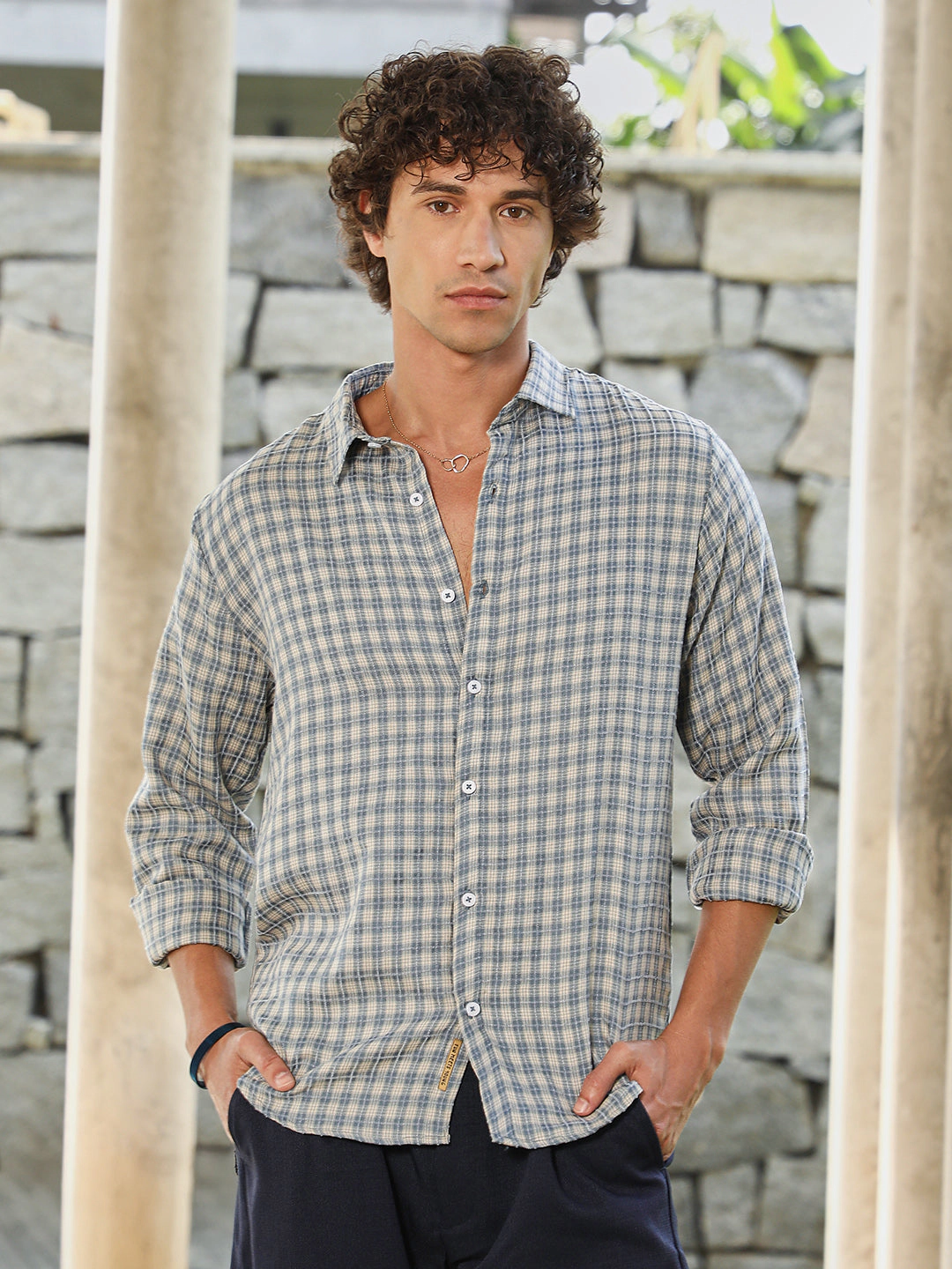 Cahoot Men's Bi-Check Shirt