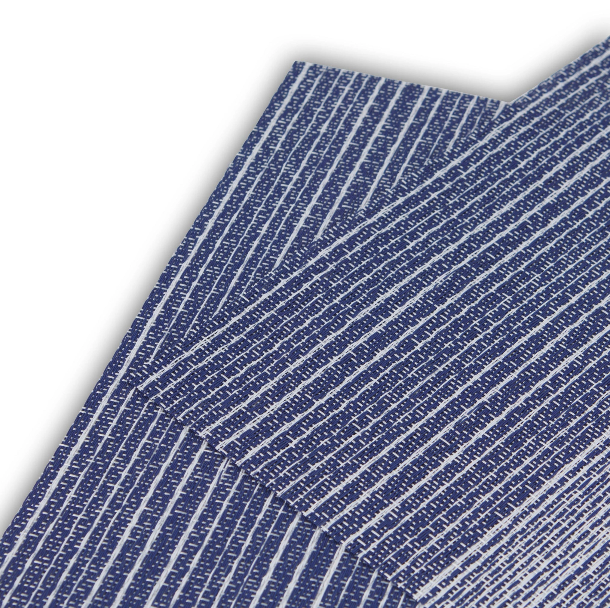 Dainty Home Norwich Woven Vinyl Reversible Rectangular 12" x 18" Placemat Set of 6