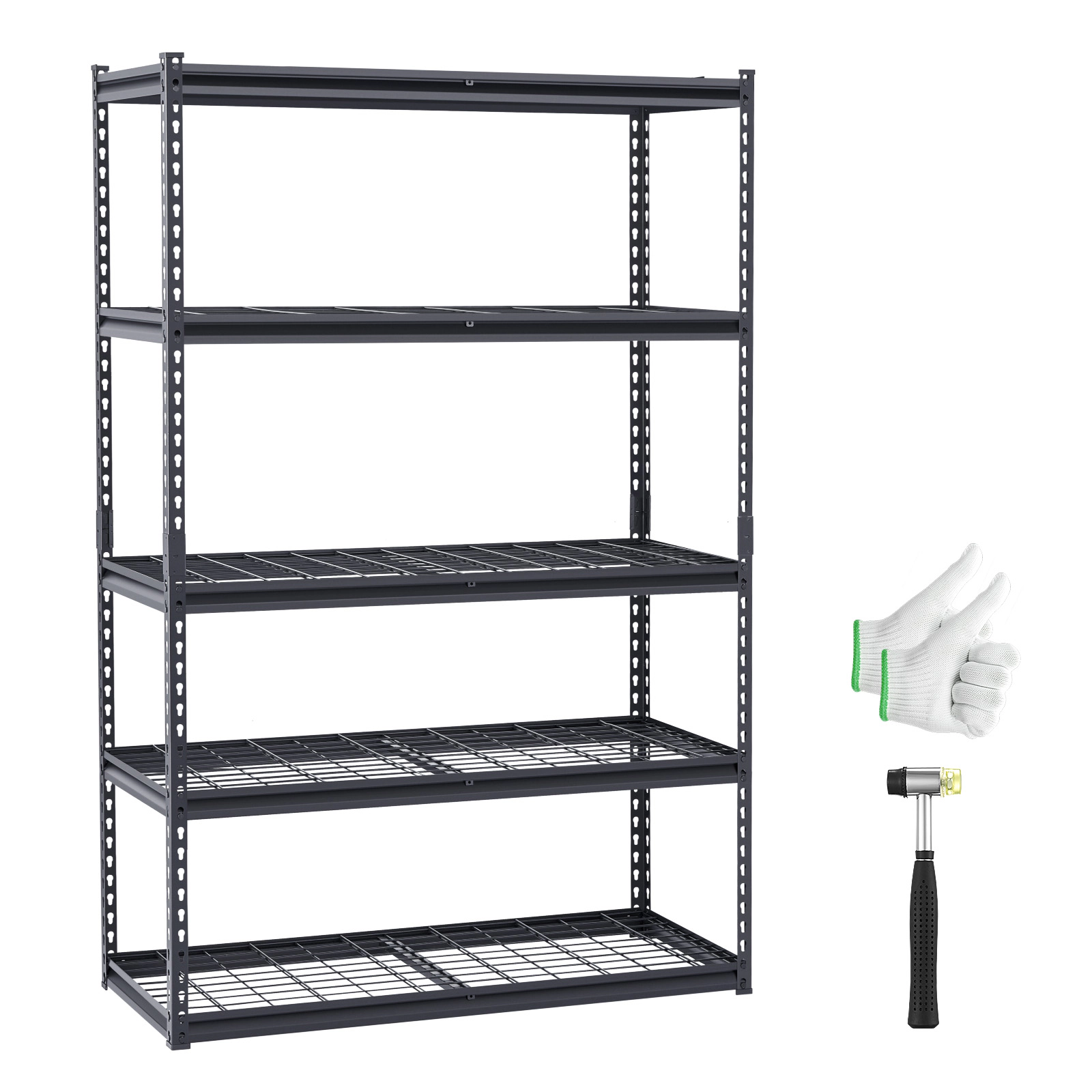 Flynama Storage Shelves 5 Tier Adjustable Heavy Duty Garage Shelving Units 3000 lbs