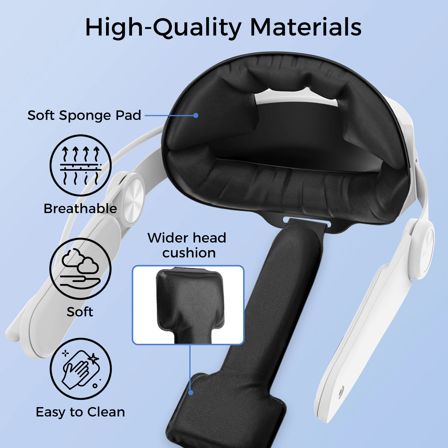 Alpha Digital Made for Meta Quest 3/3S, Comfort Fit, Adjust - Headstrap Replacement