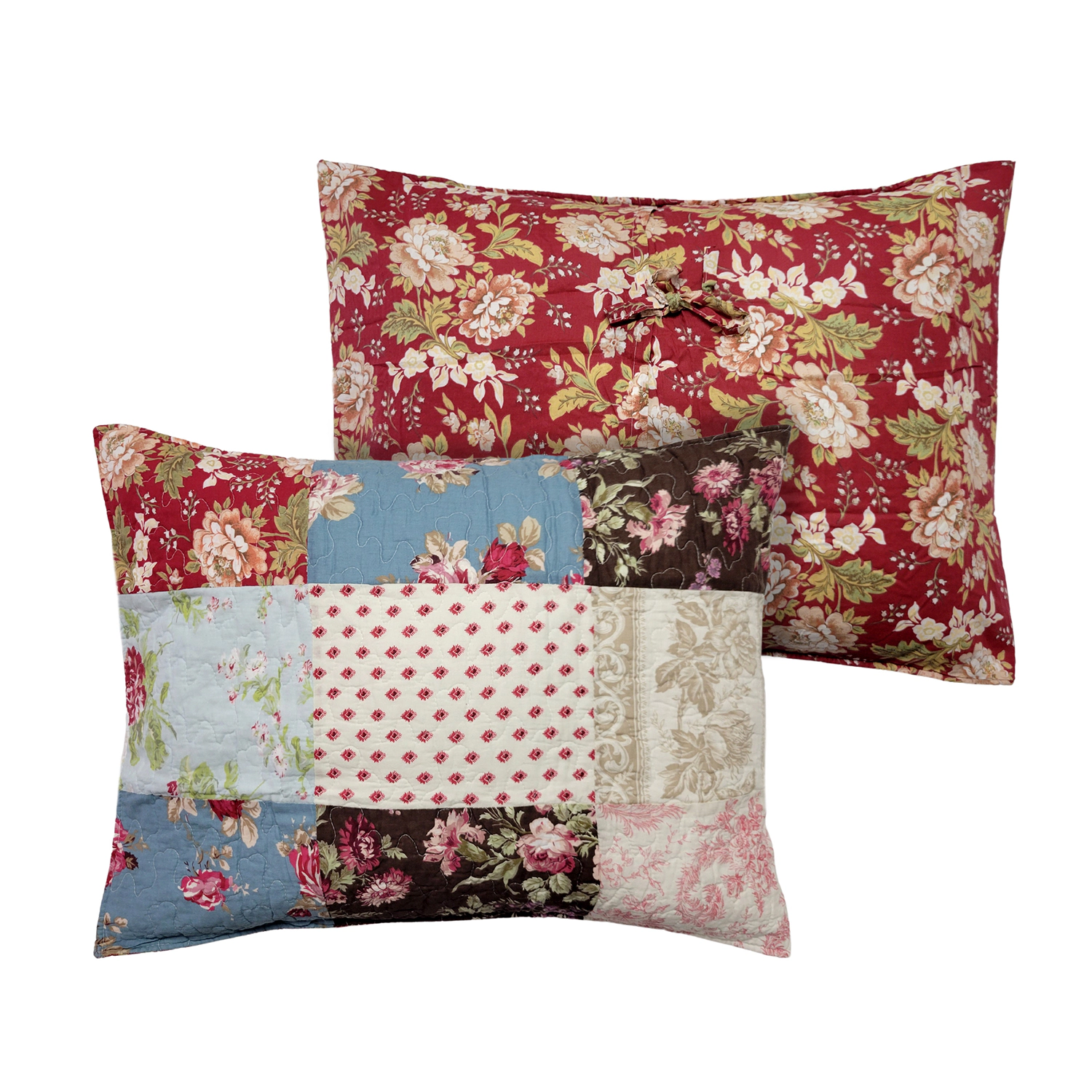 Greenland Home Fashions Natasha 100% Cotton Quilted with Bold Global Patterns Sham King Multicolor