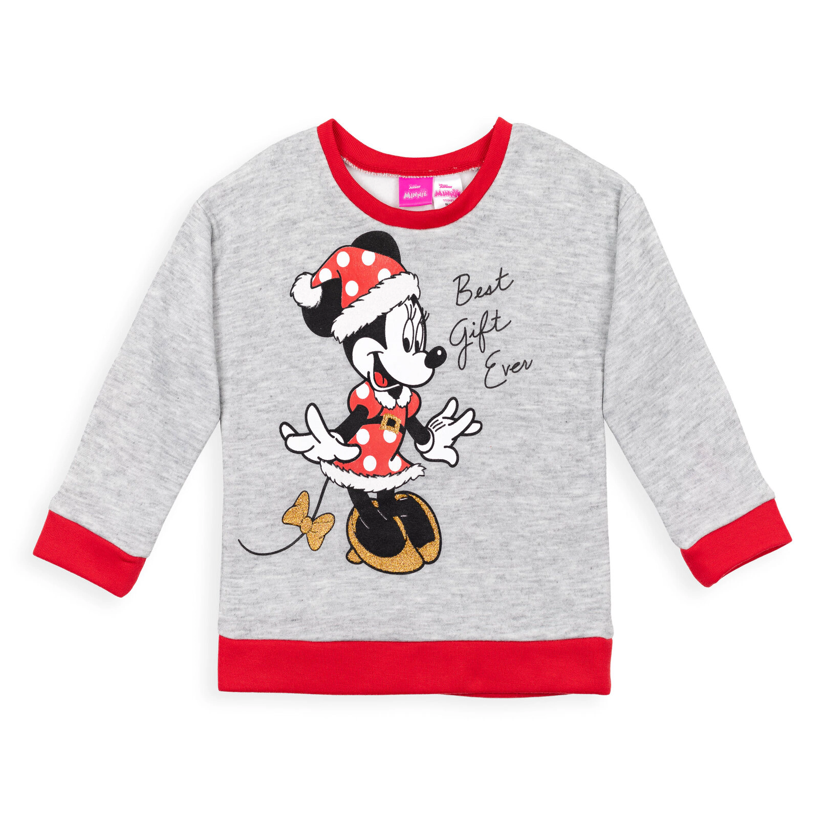 Disney Minnie Mouse Girls' Holiday 2-Piece Sweatshirt and Leggings Set