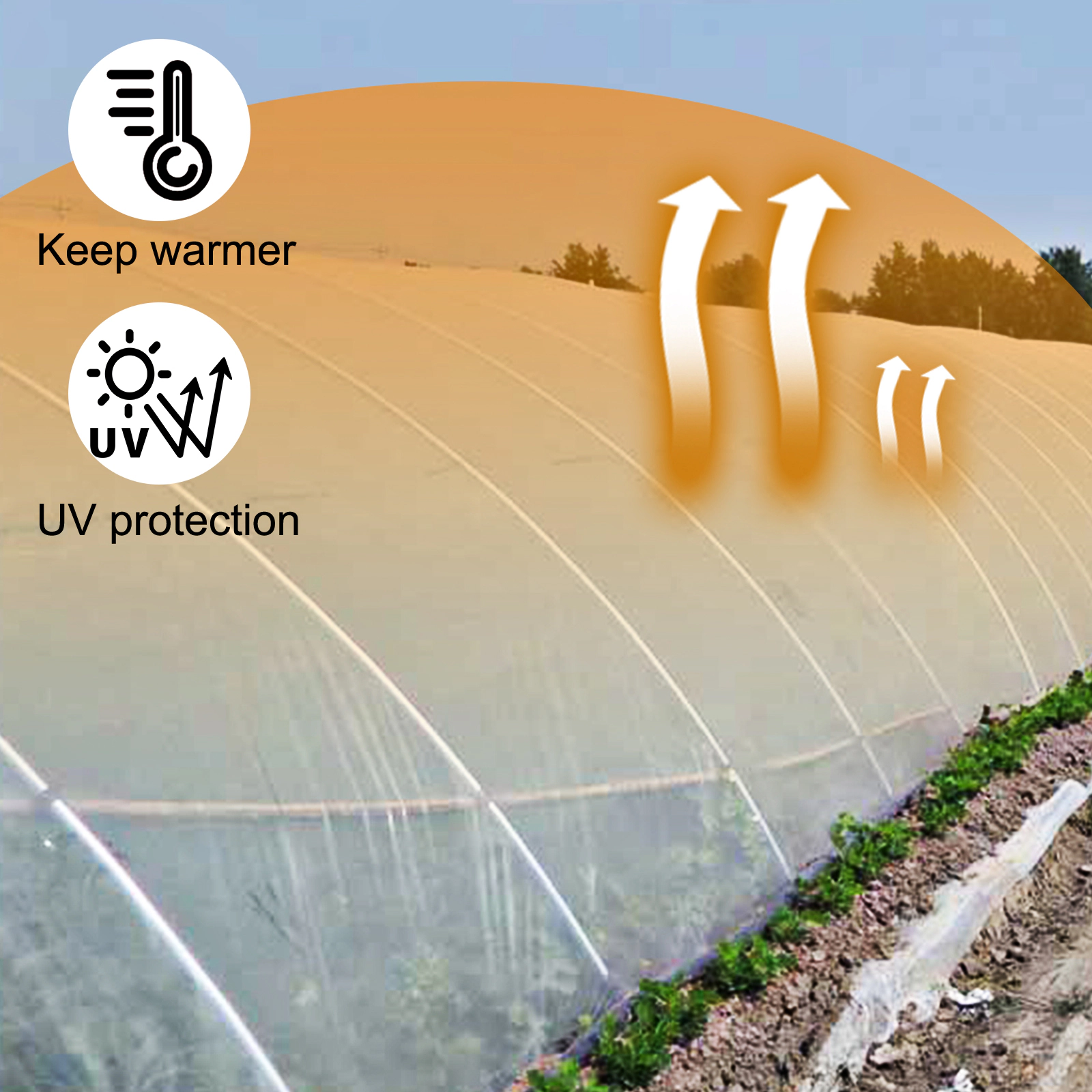 HONGGE Greenhouse Film Greenhouse Polyethylene Film Greenhouse Plastic Greenhouse Clear Plastic Film UV Resistant