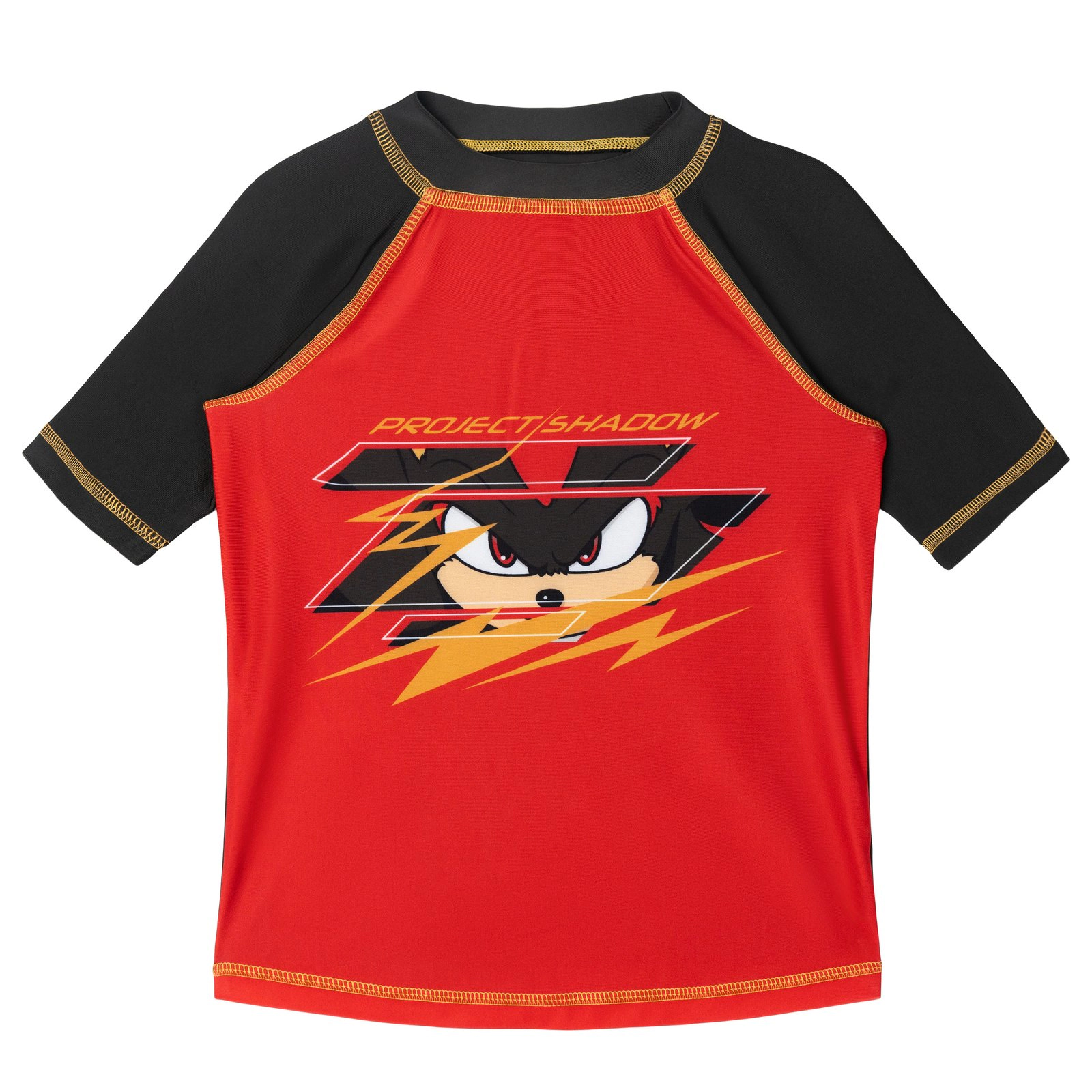 SEGA Sonic the Hedgehog Boys' 2-Piece Swimwear Rash Guard and Swim Trunks Set