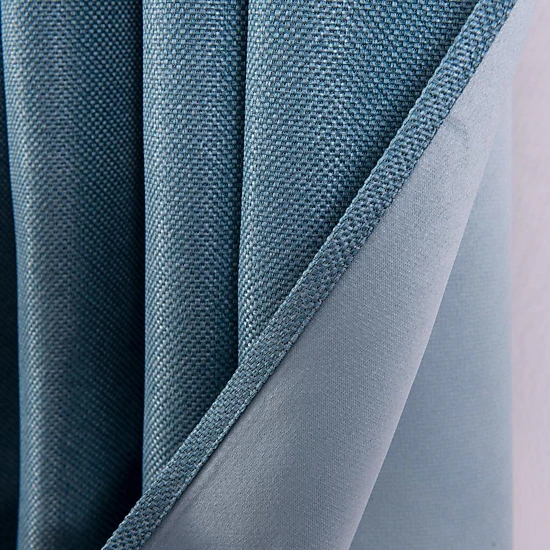 Oliva Gray Lucas Jacquard Blackout Grommet Panel - Teal