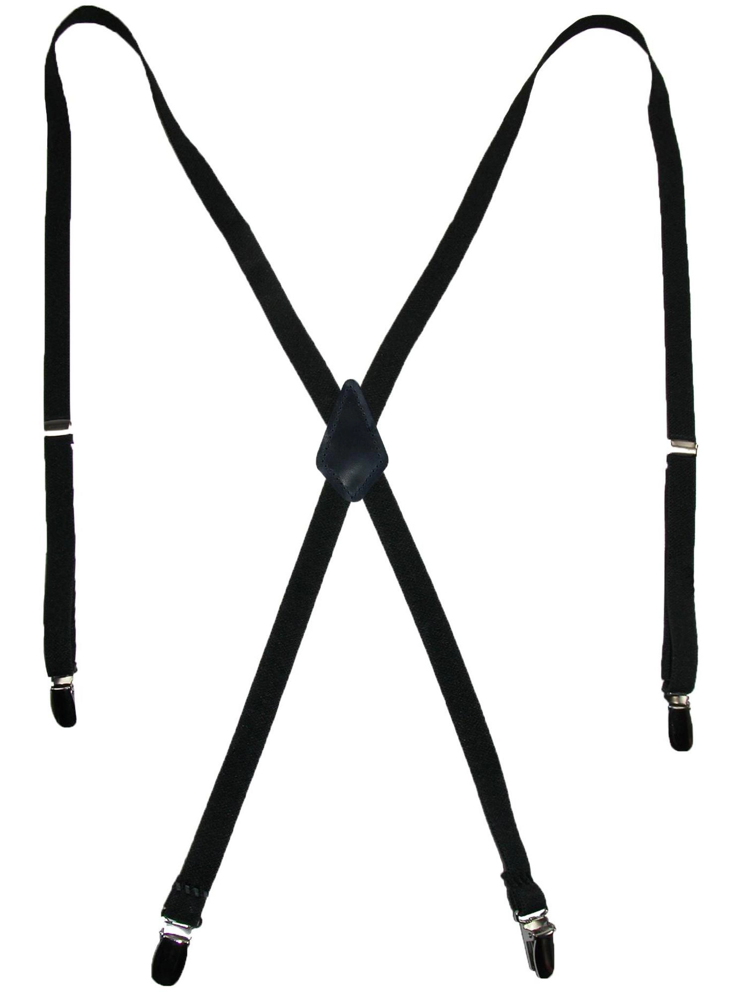 CTM® Women's Elastic Clip-End 1/2 Inch Skinny Urban Suspenders