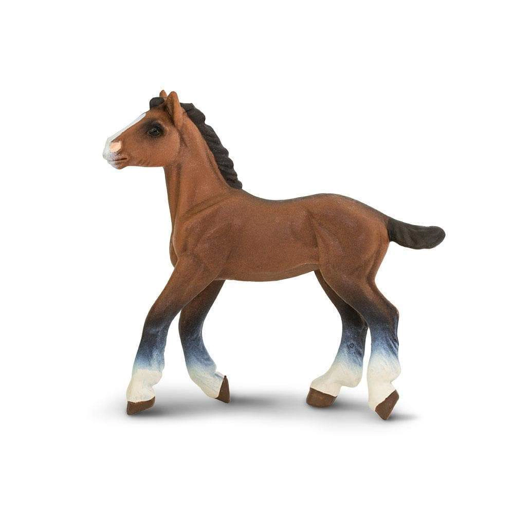 Safari Ltd. - Clydesdale Foal Kids Toy Figure