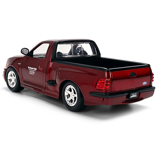 Jada Ford F-150 Svt Lightning Pickup Truck Red Color Brush Finish "The Fast And The Furious" (2001) Movie "25