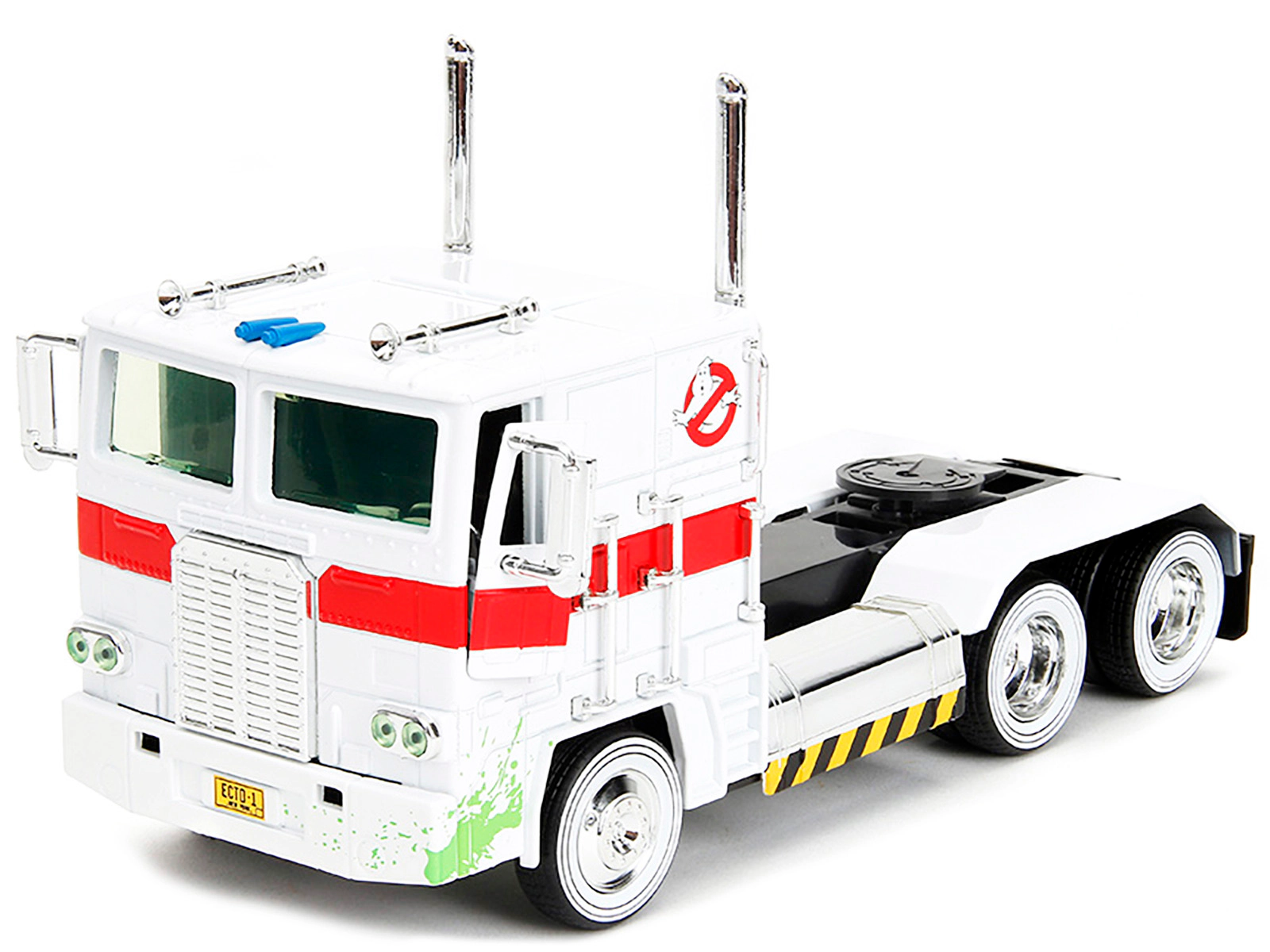 Jada G1 Autobot Optimus Prime Truck White with Robot on Chassis from "Transformers" TV Series - "Ghostbusters"