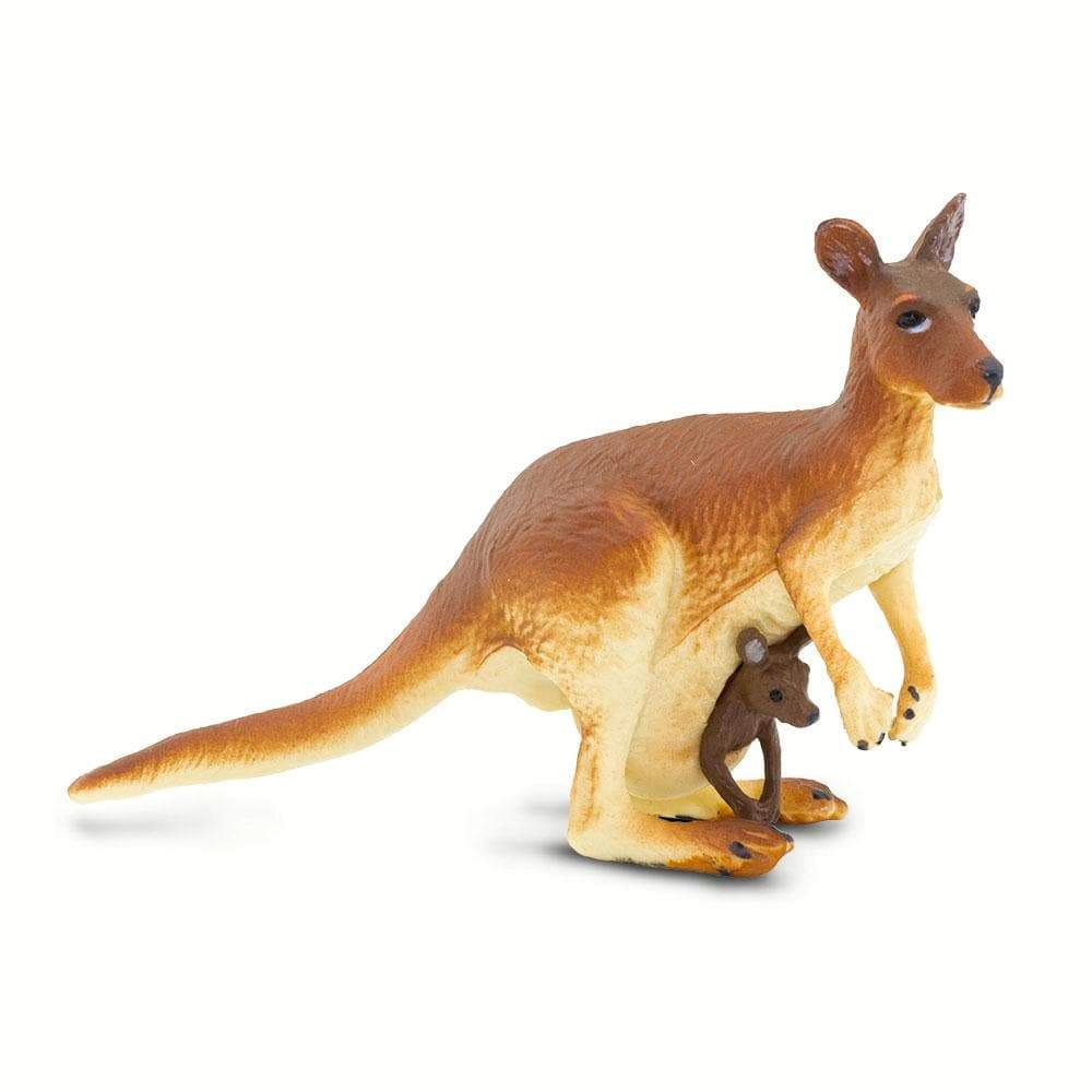 Safari Ltd. - Kangaroo with Baby Kids Toy Figure