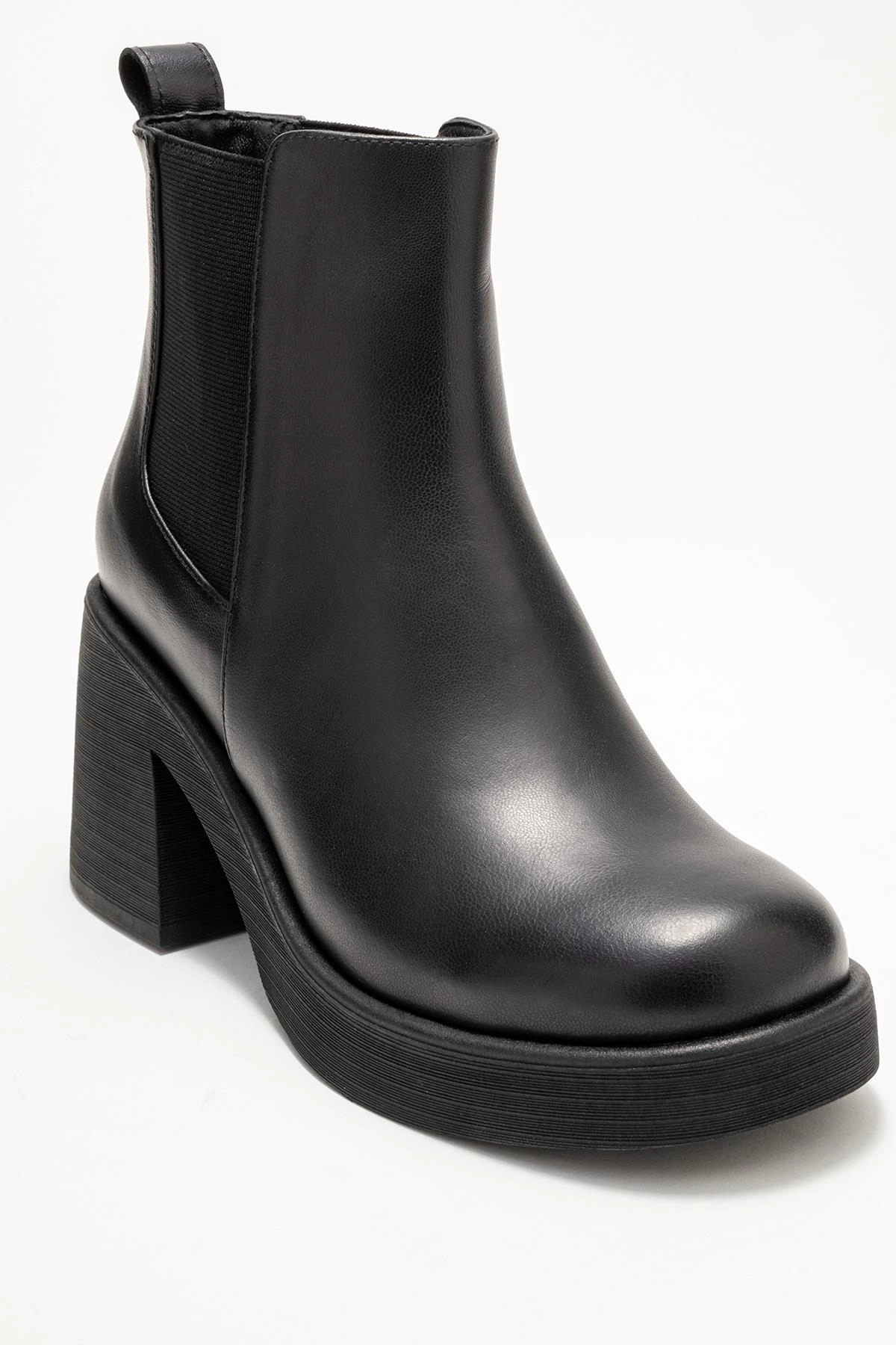 Forever & Always Womens Lysa Leather Platform Boots