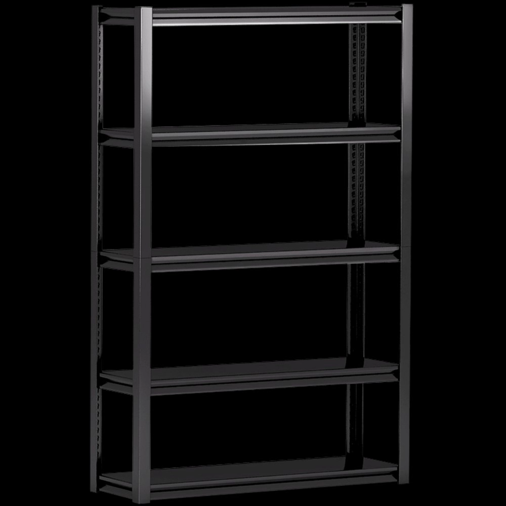 Flynama Adjustable 5 tier metal shelf living room bedroom kitchen garage tool room
