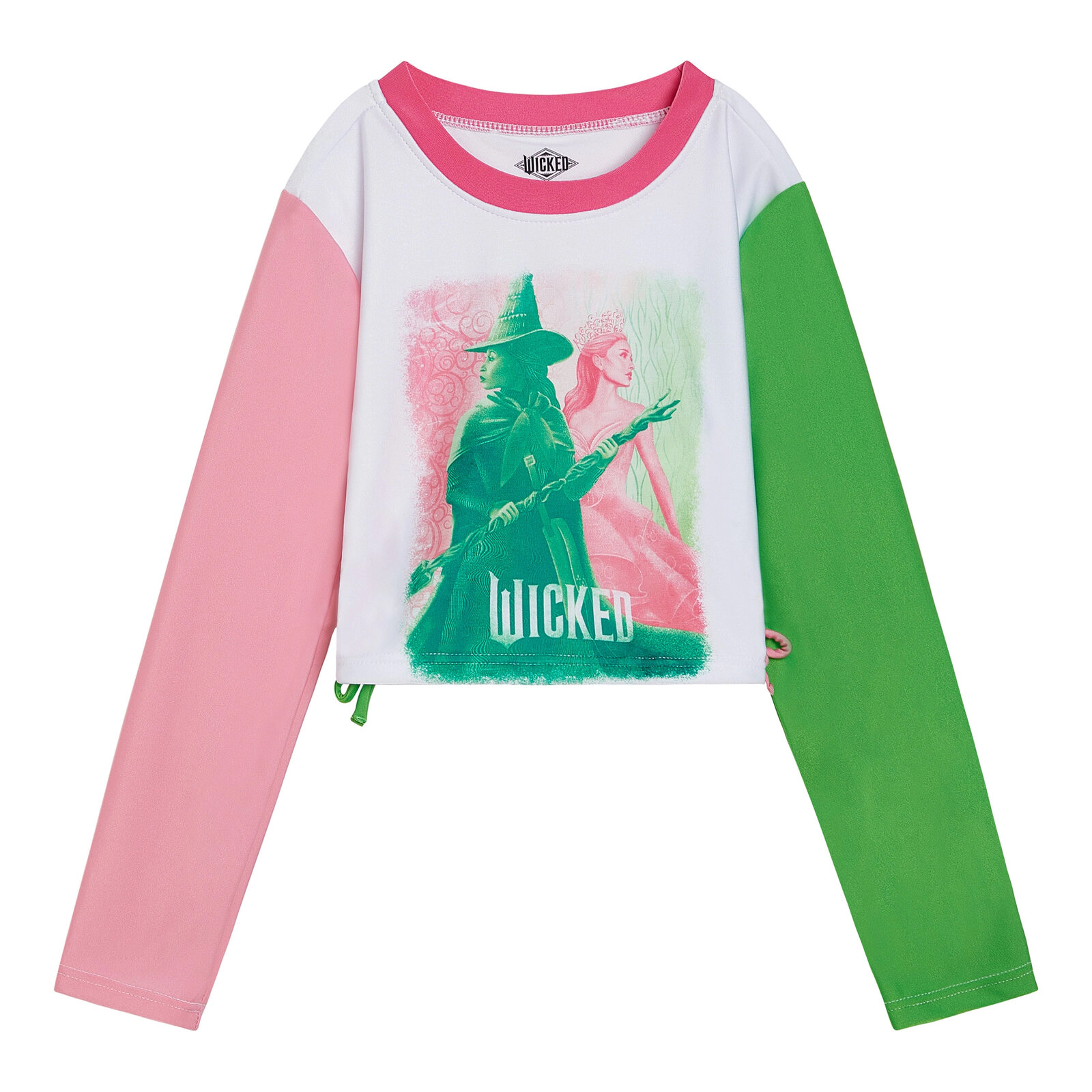 Wicked Girls' Cropped Swimwear Rash Guard and Bikini Set