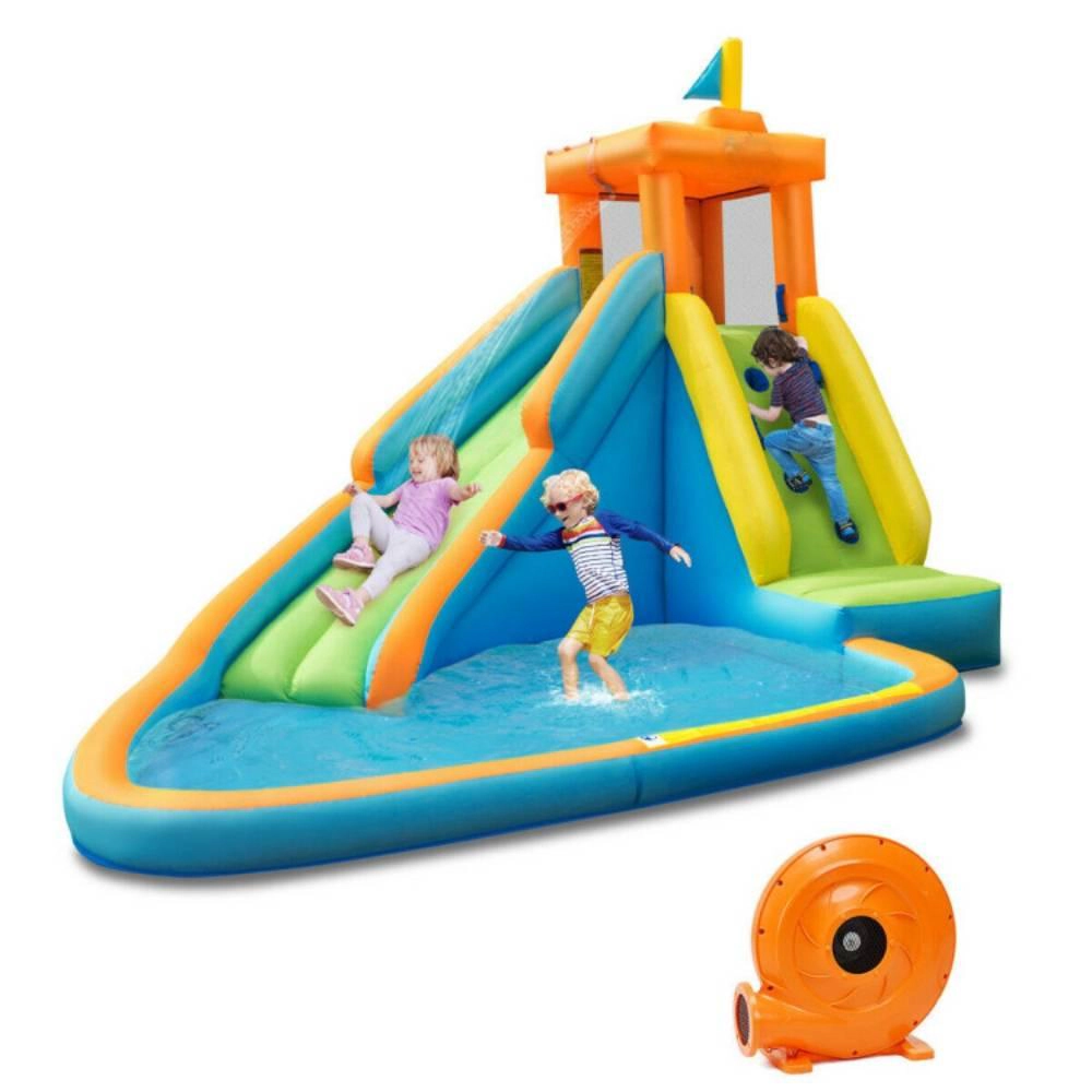 SUGIFT Inflatable Water Slide Kids Bounce House with 740W Blower and Puncture Resistant Fabric