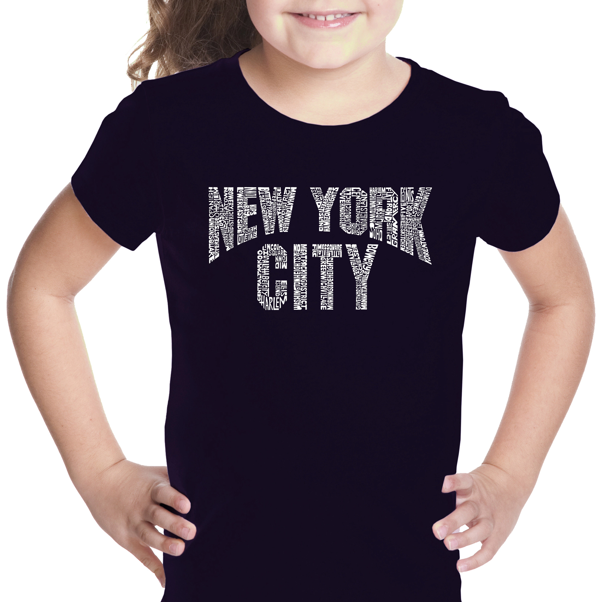 LA Pop Art Girls Word T-Shirt - NYC NEIGHBORHOODS