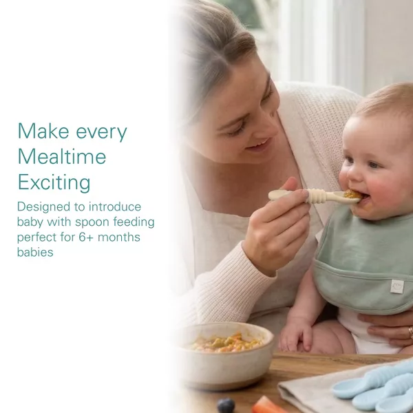 Sperric Silicone Baby Feeding Set, Suction Bowls w/ Lids, 4‑Pack Weaning Spoons & Fruit Feeders, Freezer Dishwasher Safe