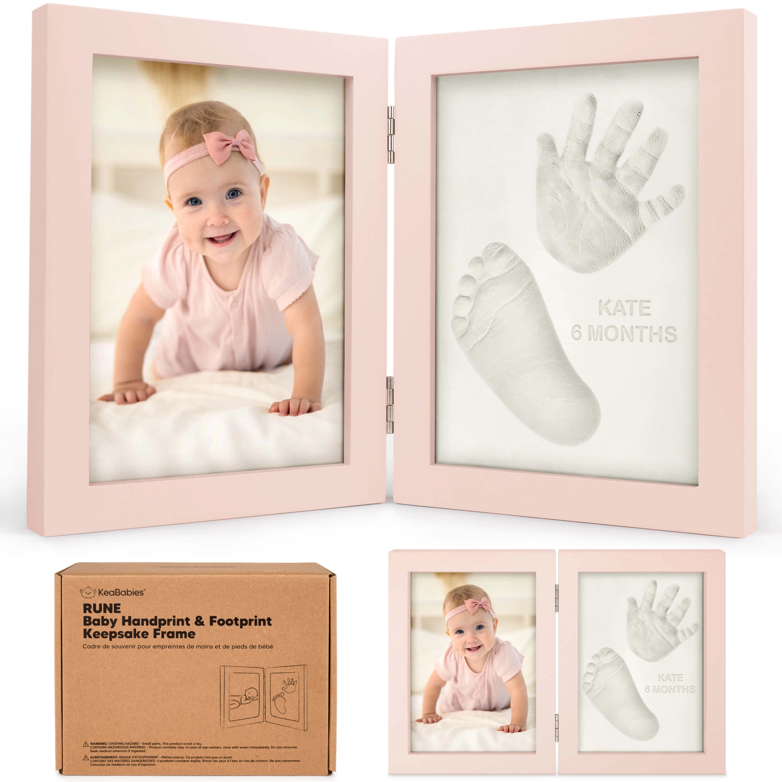 KeaBabies Rune Hand & Footprint Keepsake Frame