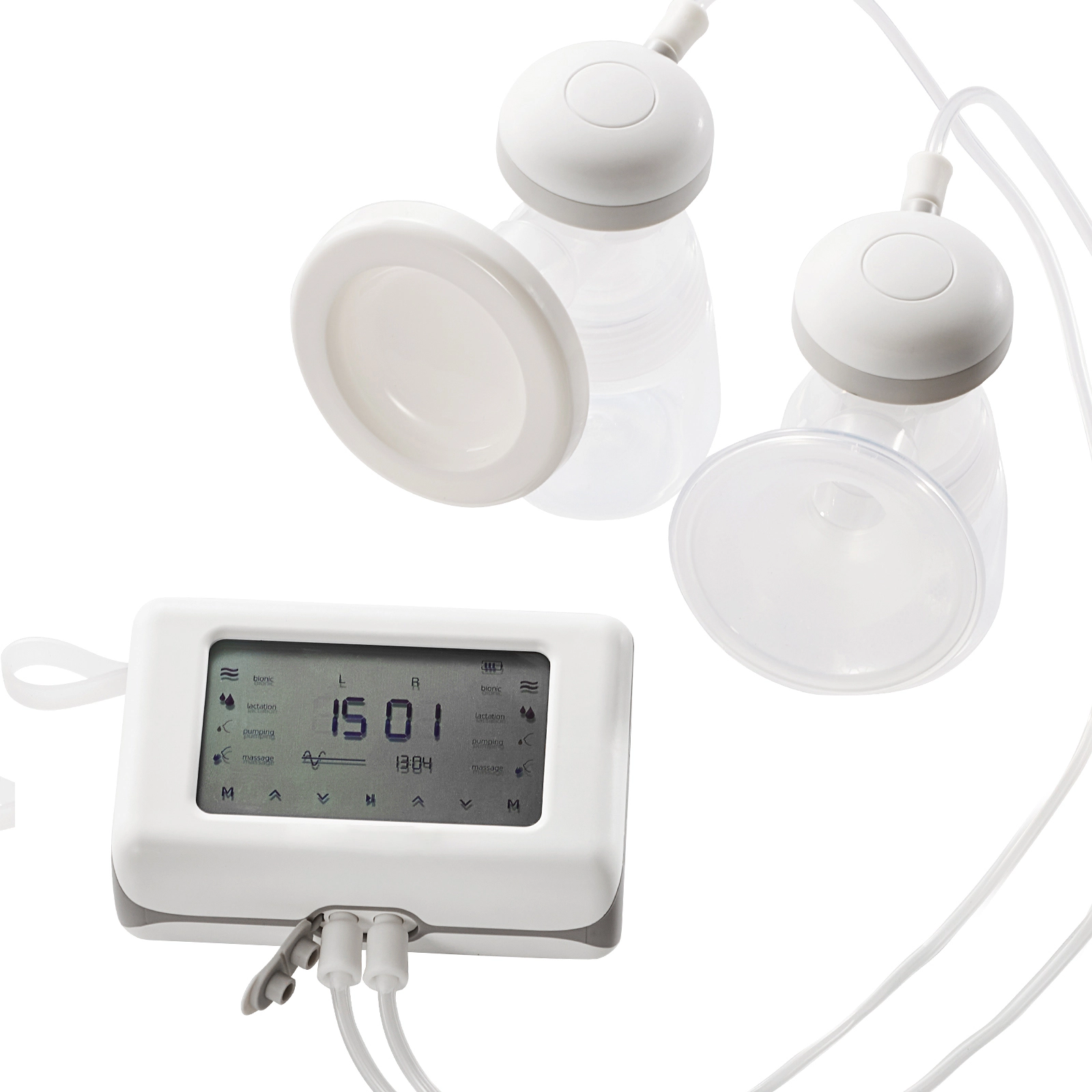 HONGGE Electric Breast Pump with 4 Suction Levels & 300mmHg